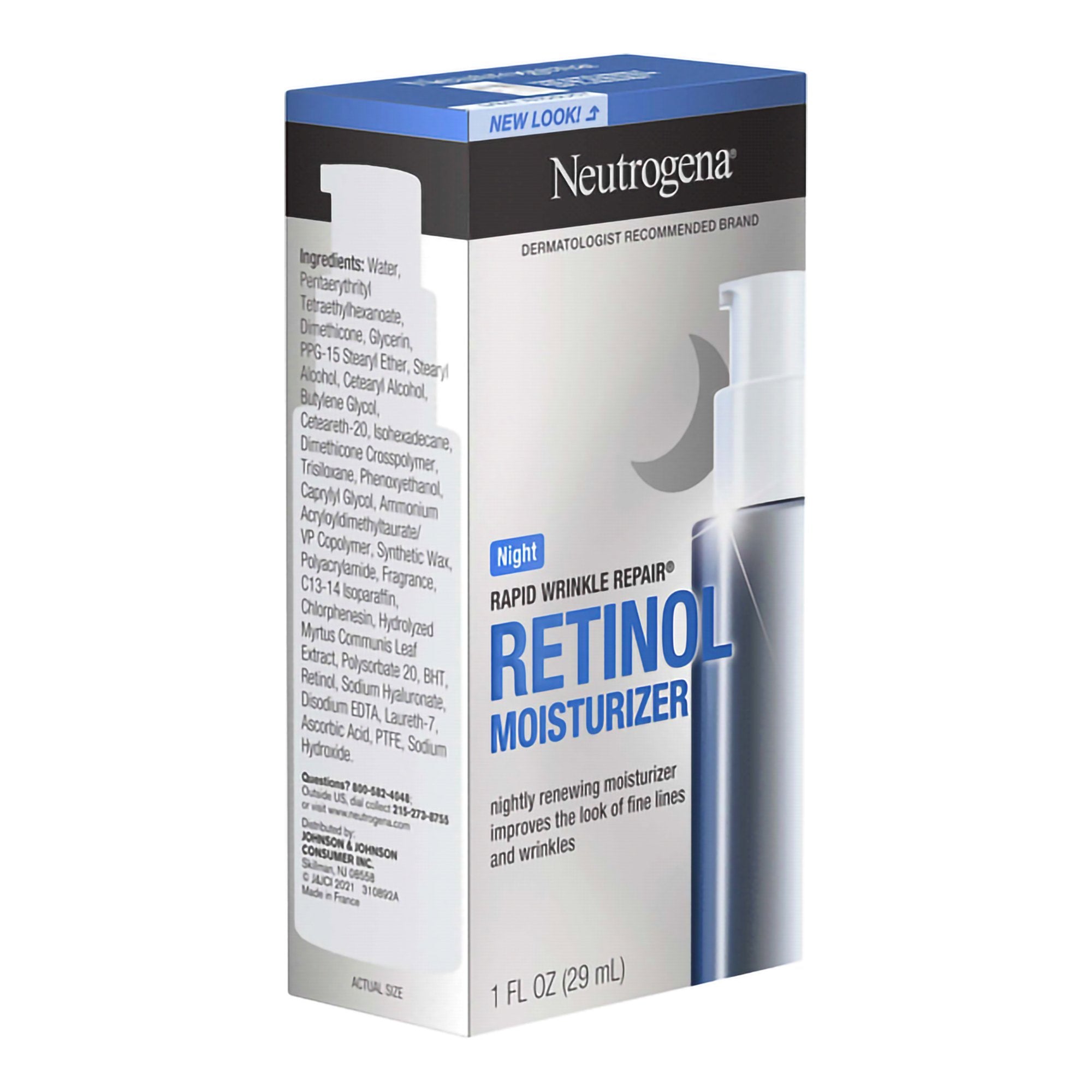 Facial Moisturizer Neutrogena® Rapid Wrinkle Repair® Night 1 oz. Pump Bottle Unscented Lotion - image 2