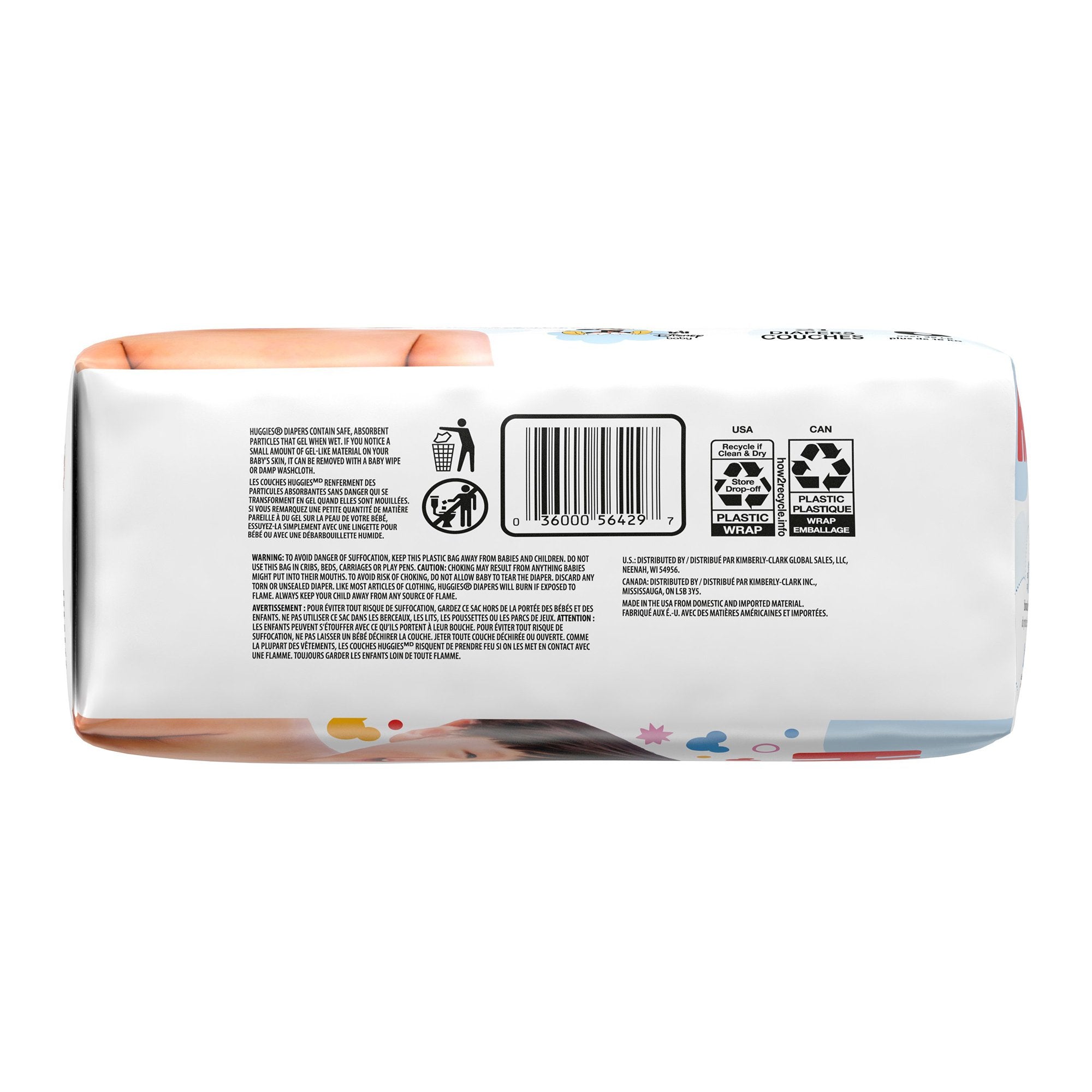 Unisex Baby Diaper Huggies® Snug & Dry Size 6 Disposable Heavy Absorbency - image 6