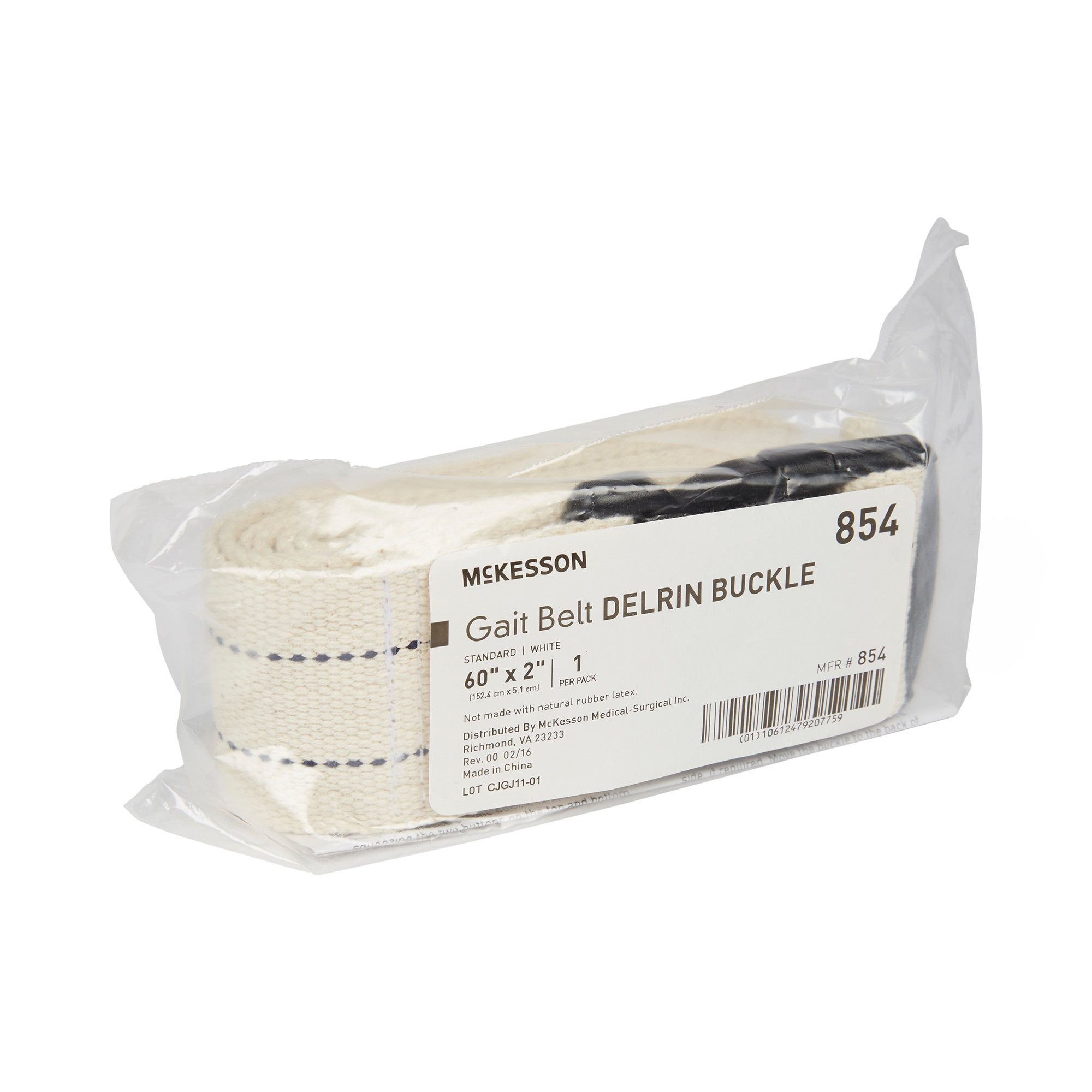 Gait Belt McKesson 60 Inch Length White Polyester - image 3