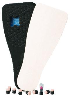 Insole Peg Assist™ Removable Pegs EVA / Foam / Poron Cover Women 8.5 to 10 Blue
