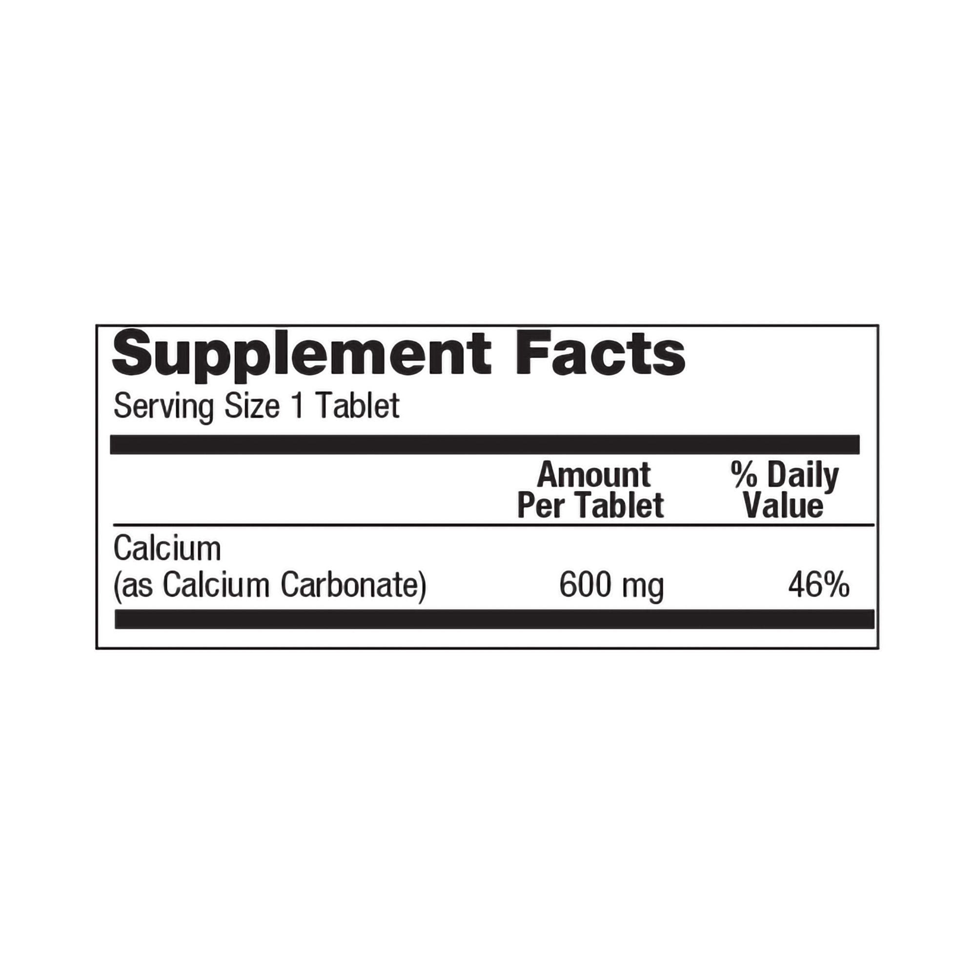 Joint Health Supplement Geri-Care® Calcium 600 mg Strength Caplet 60 per Bottle - image 7