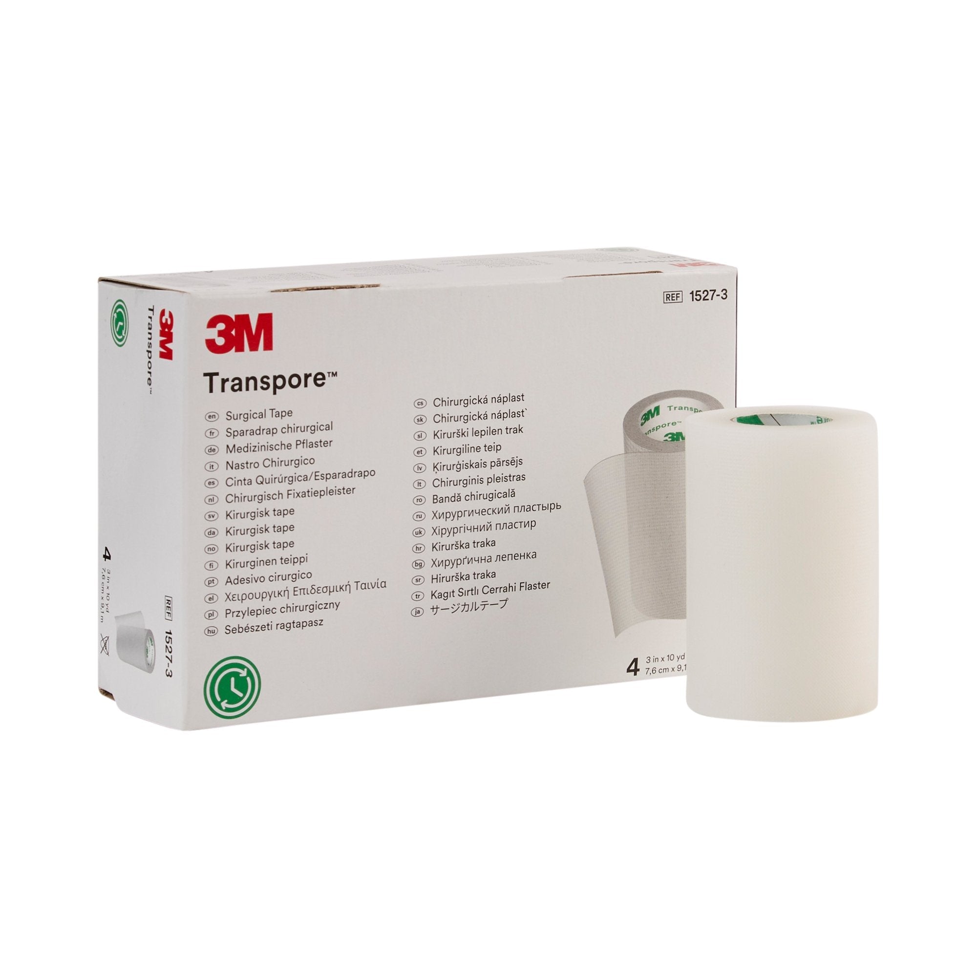 3M™ Transpore™ Plastic Medical Tape, 3 Inch x 10 Yard, Transparent (40 Units)