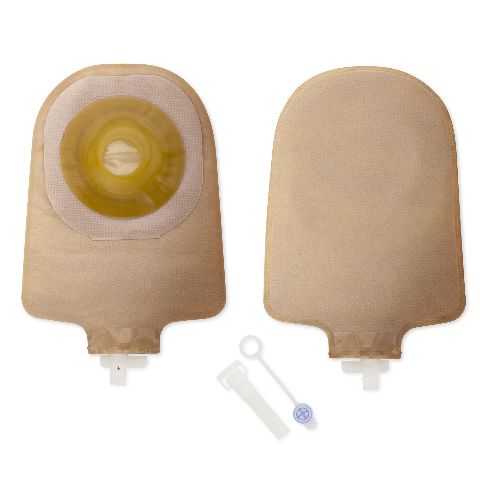 Premier™ One-Piece Drainable Beige Urostomy Pouch, 9 Inch Length, 1-1/4 Inch Stoma (5 Units)