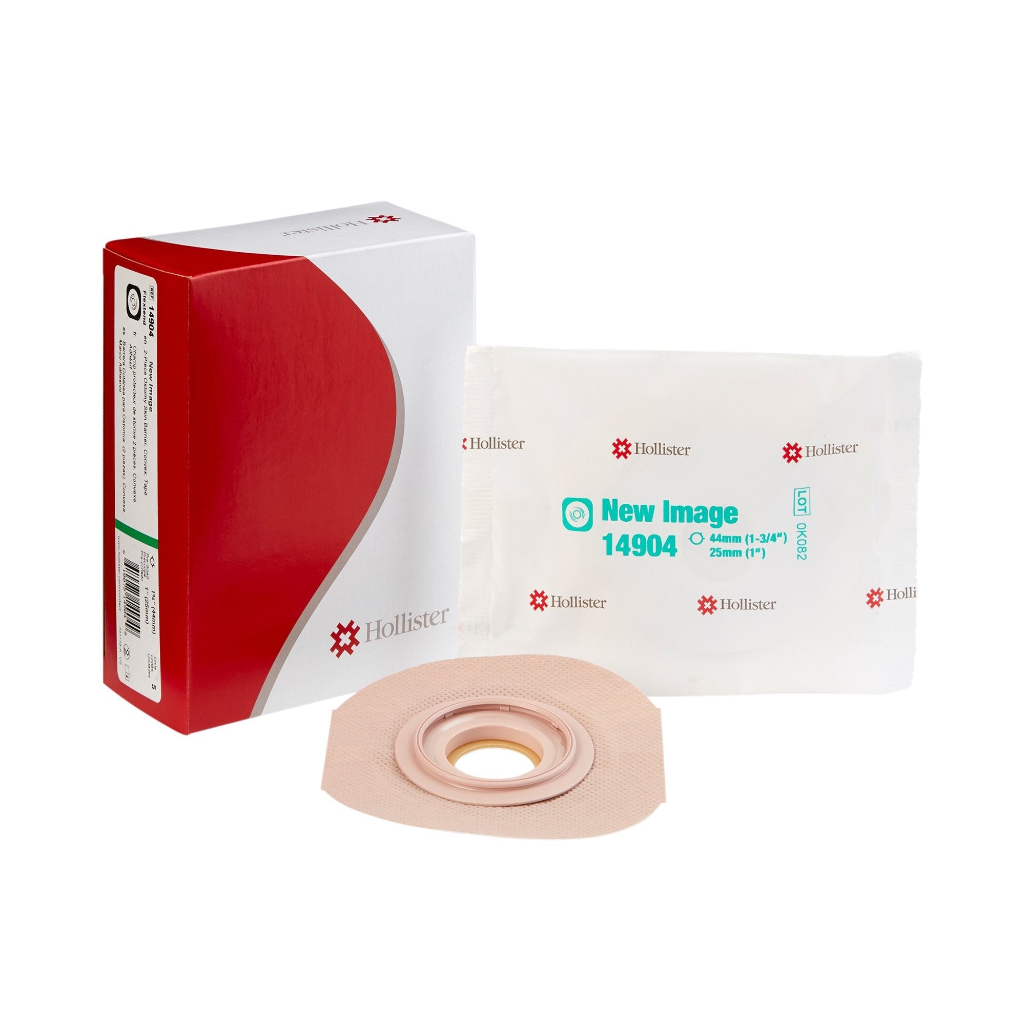 New Image Convex FlexTend™ Colostomy Skin Barrier With 1 Inch Stoma Opening (5 Units)