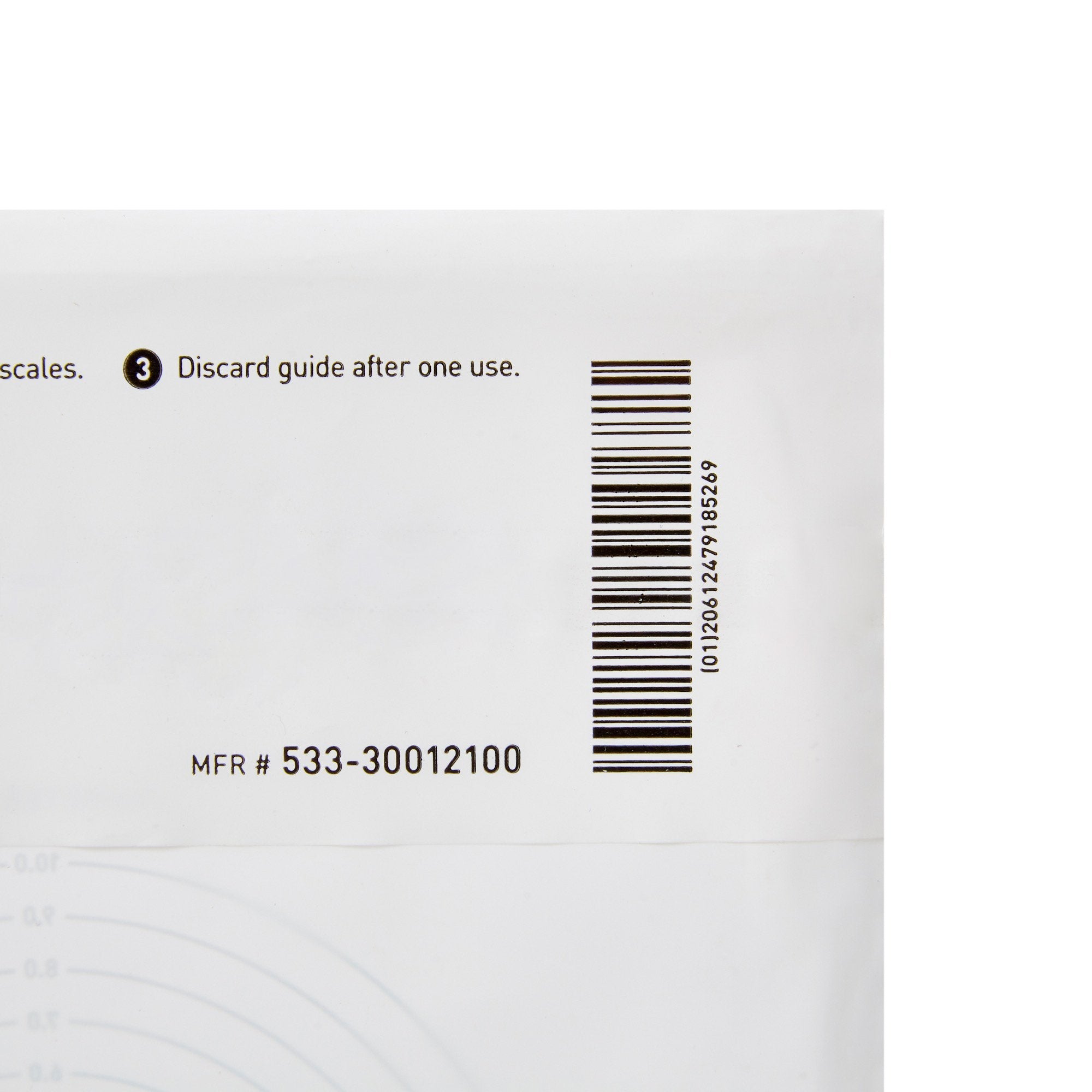 McKesson Plastic Wound Measuring Guide, 5 x 7 Inch (100 Units)