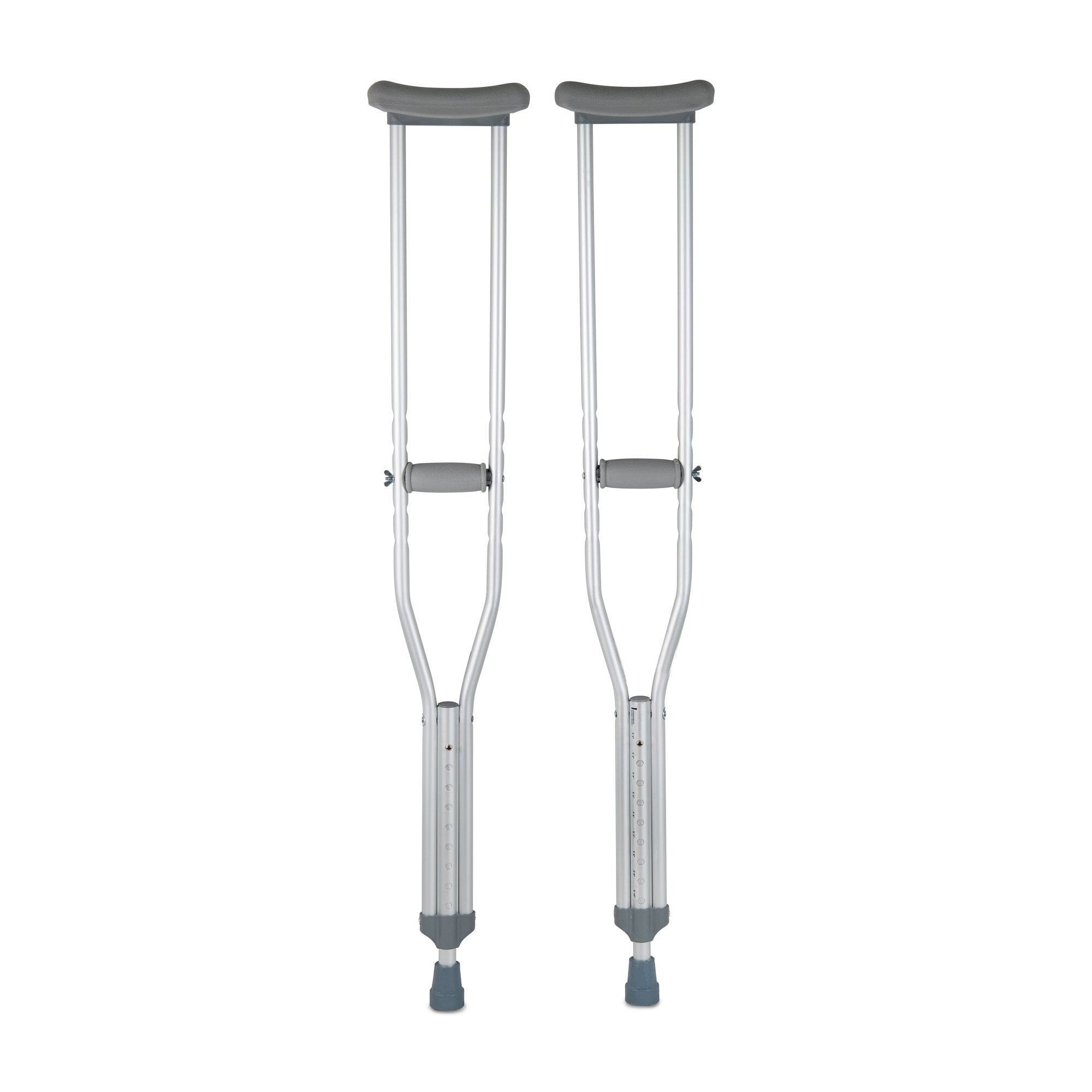 McKesson Adjustable Adult Underarm Crutches, Lightweight & Durable