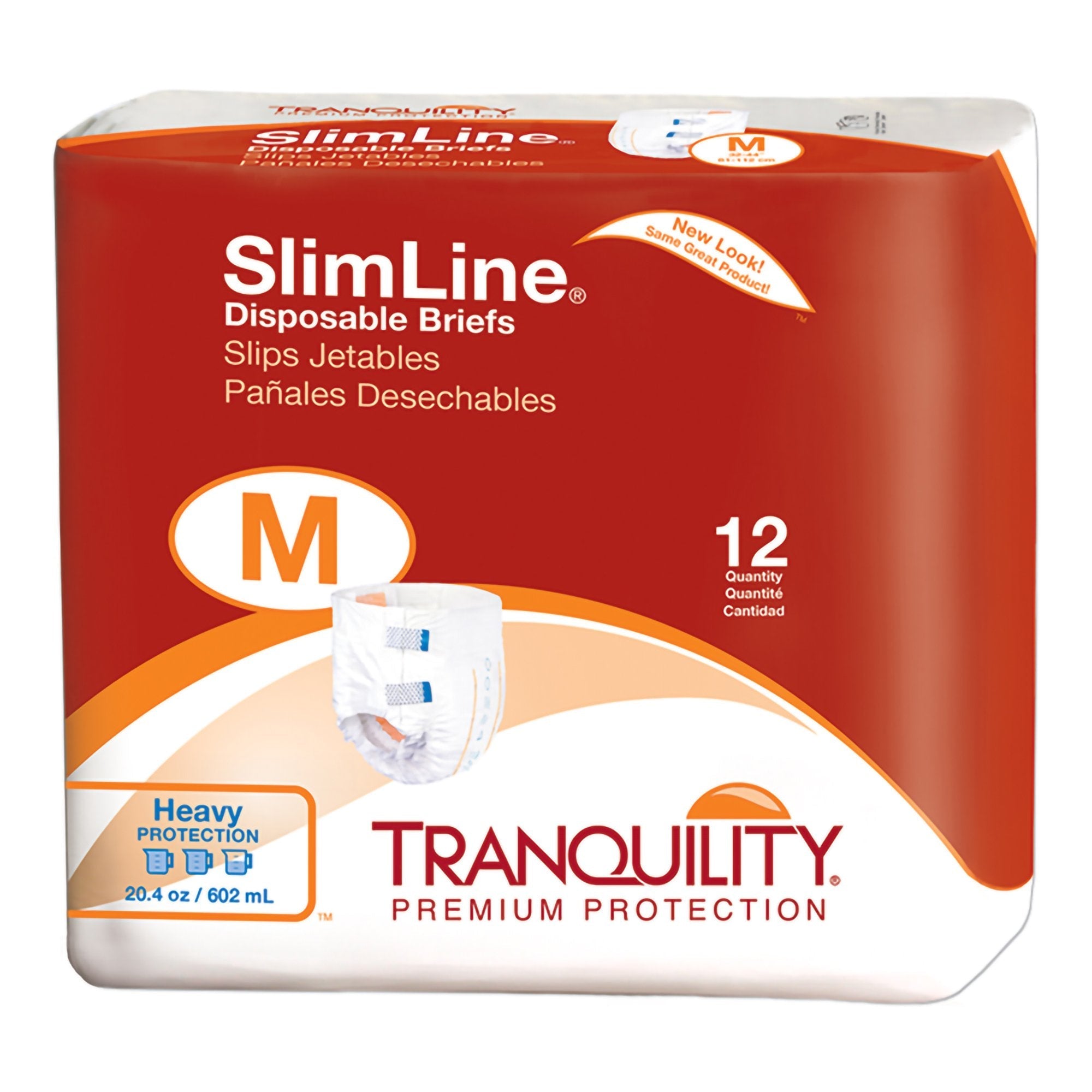 Tranquility® SlimLine® Medium Incontinence Briefs - Heavy Absorbency