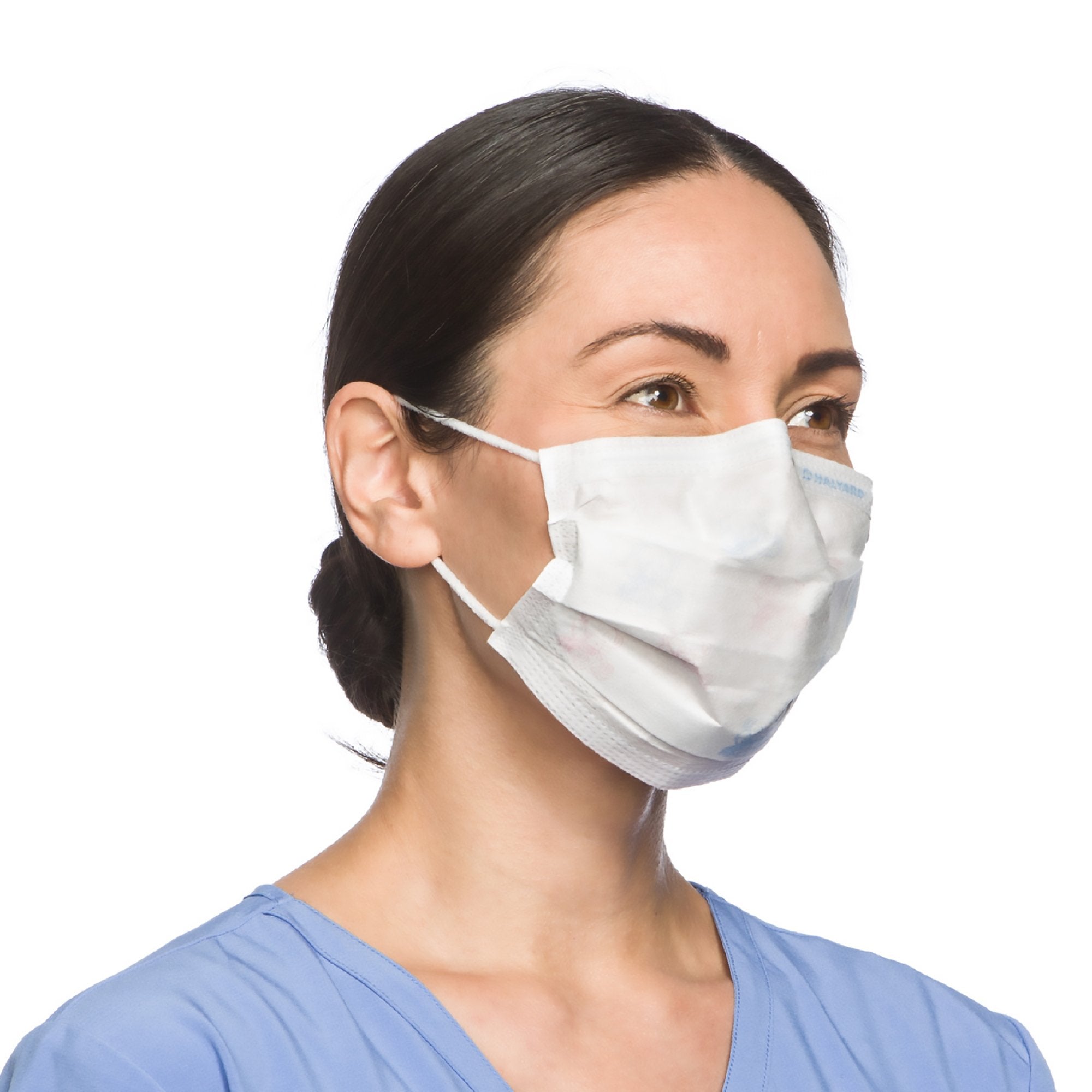 Halyard Procedure Mask, Pleated, One Size Fits Most, Yellow, Non-Sterile (50 Units)