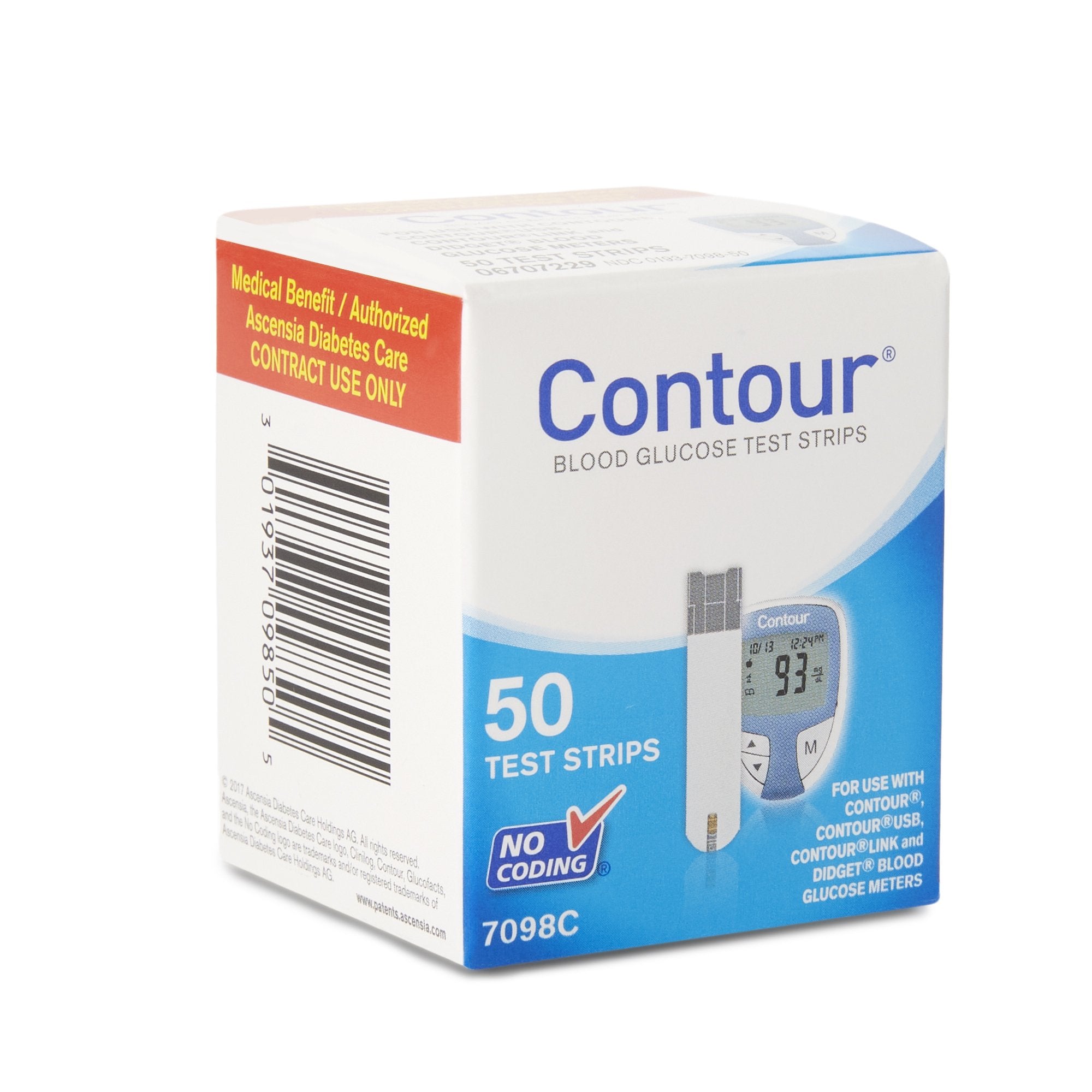 Bayer Contour® Blood Glucose Test Strips (50 Units)