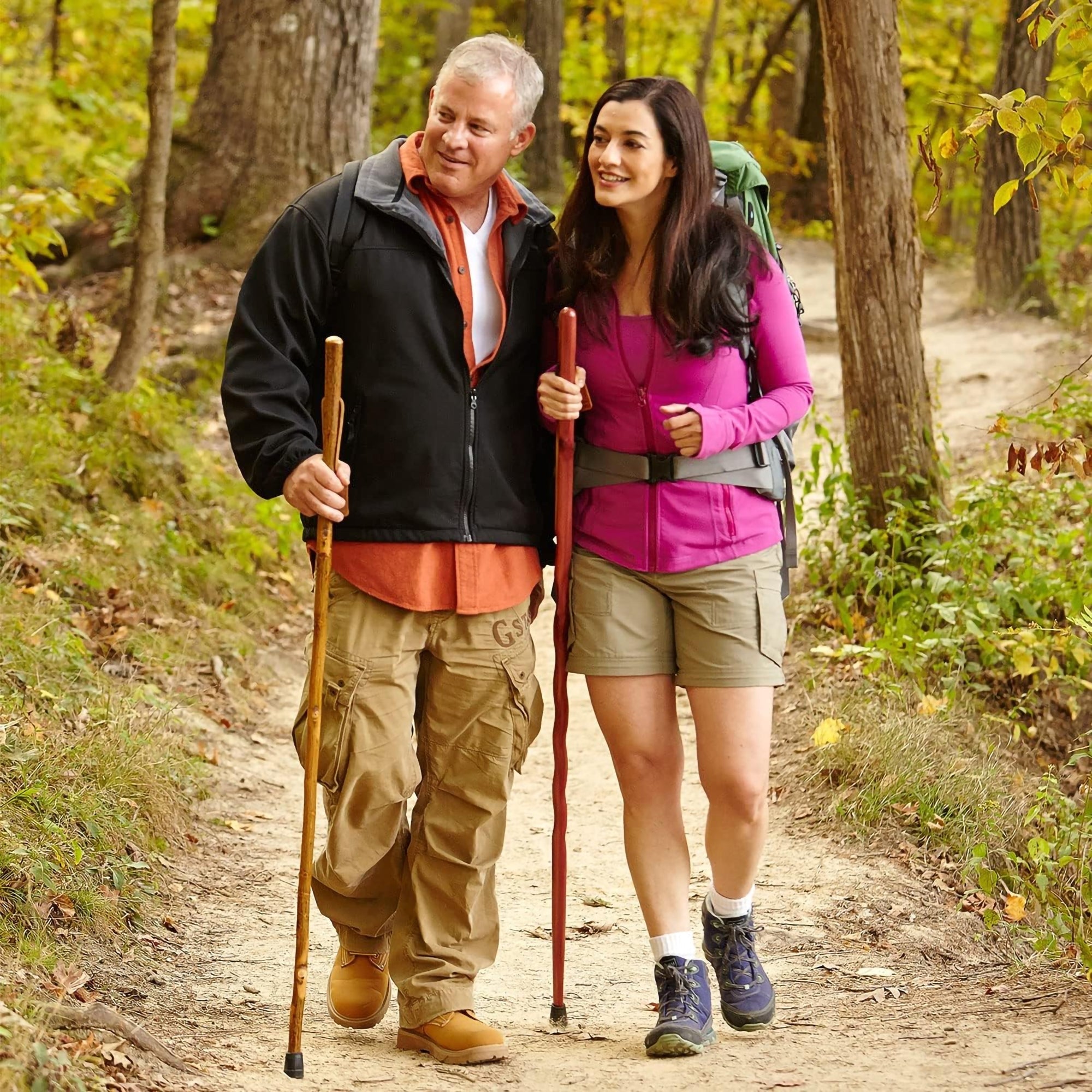 Brazos™ Hickory Rustic Walking Stick, 58-Inch Height (1 Unit)