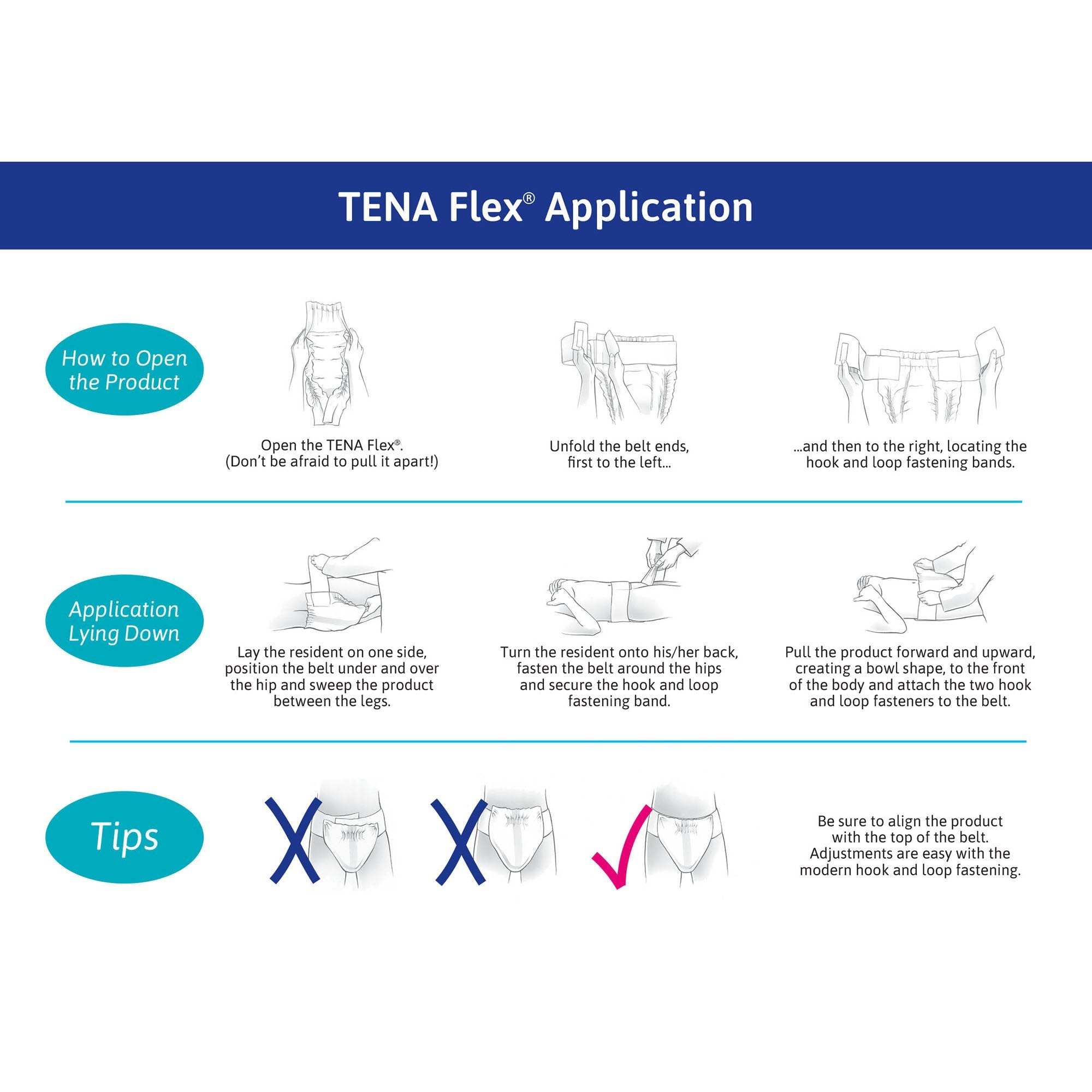 Tena® Flex™ Super Incontinence Belted Undergarment, Size 16 (1 Unit)