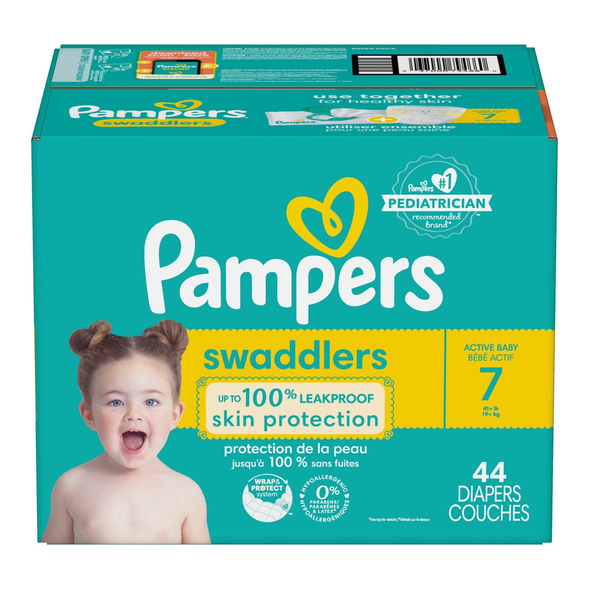 Pampers® Swaddlers™ Diapers, Size 7 (44 Units)