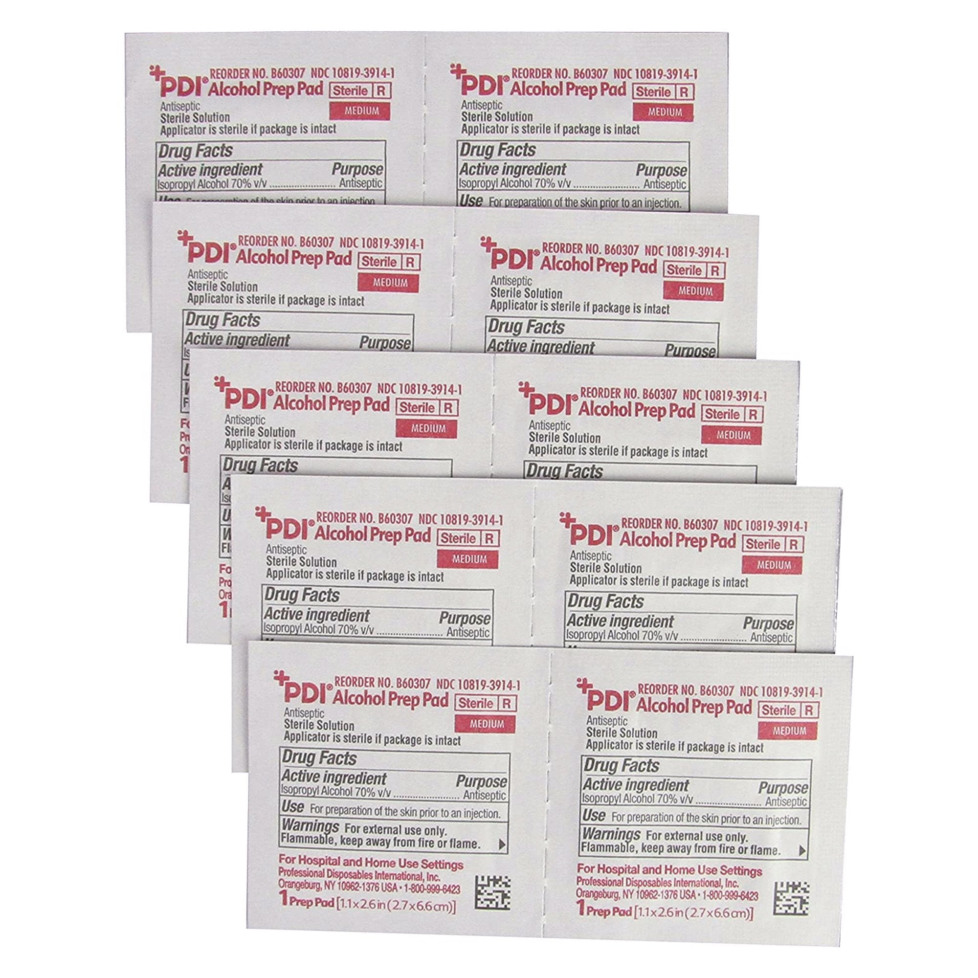 PDI® Alcohol Prep Pad, 2 x 2 Inch (200 Units)