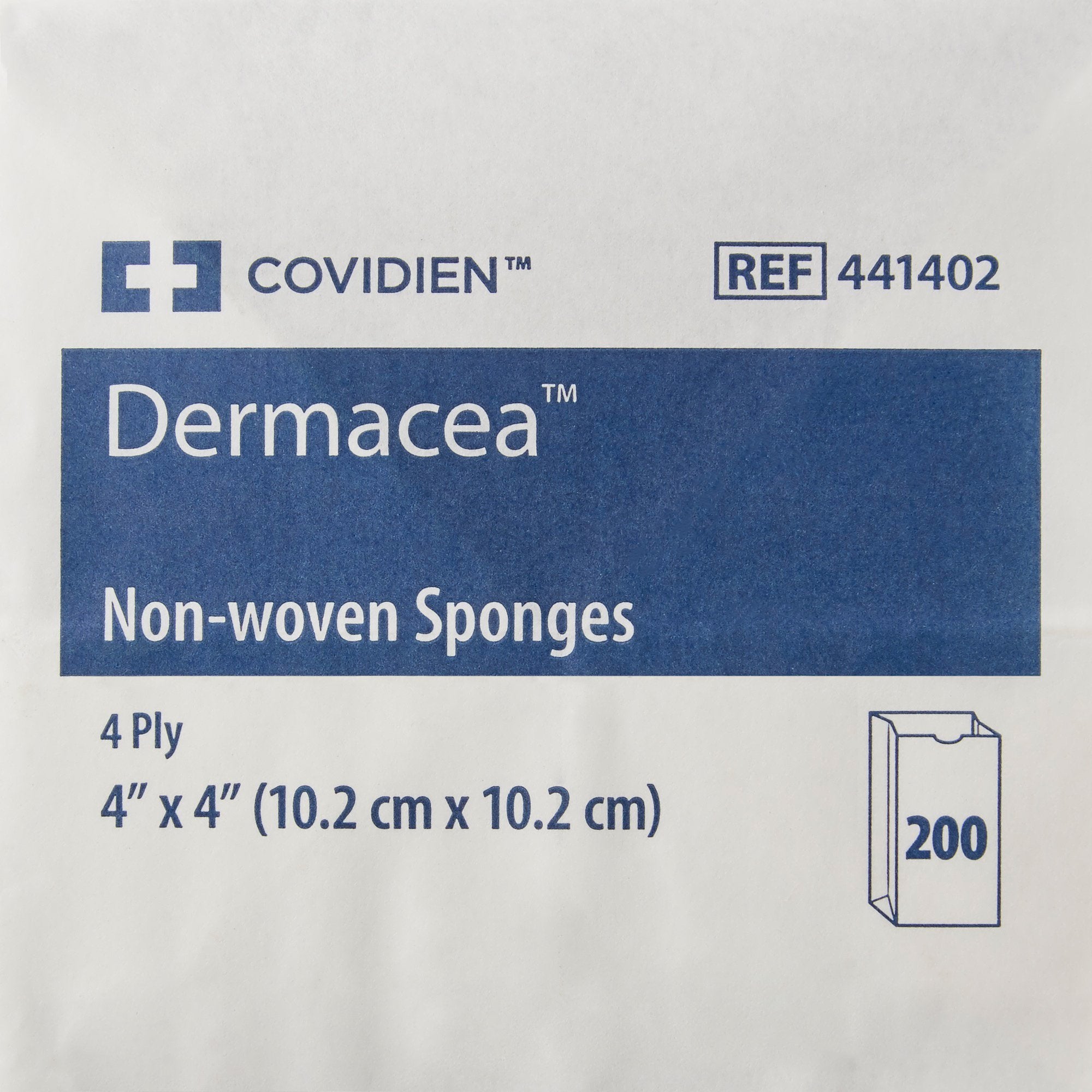 Dermacea™ Nonwoven Sponge, 4 x 4 Inch (200 Units)