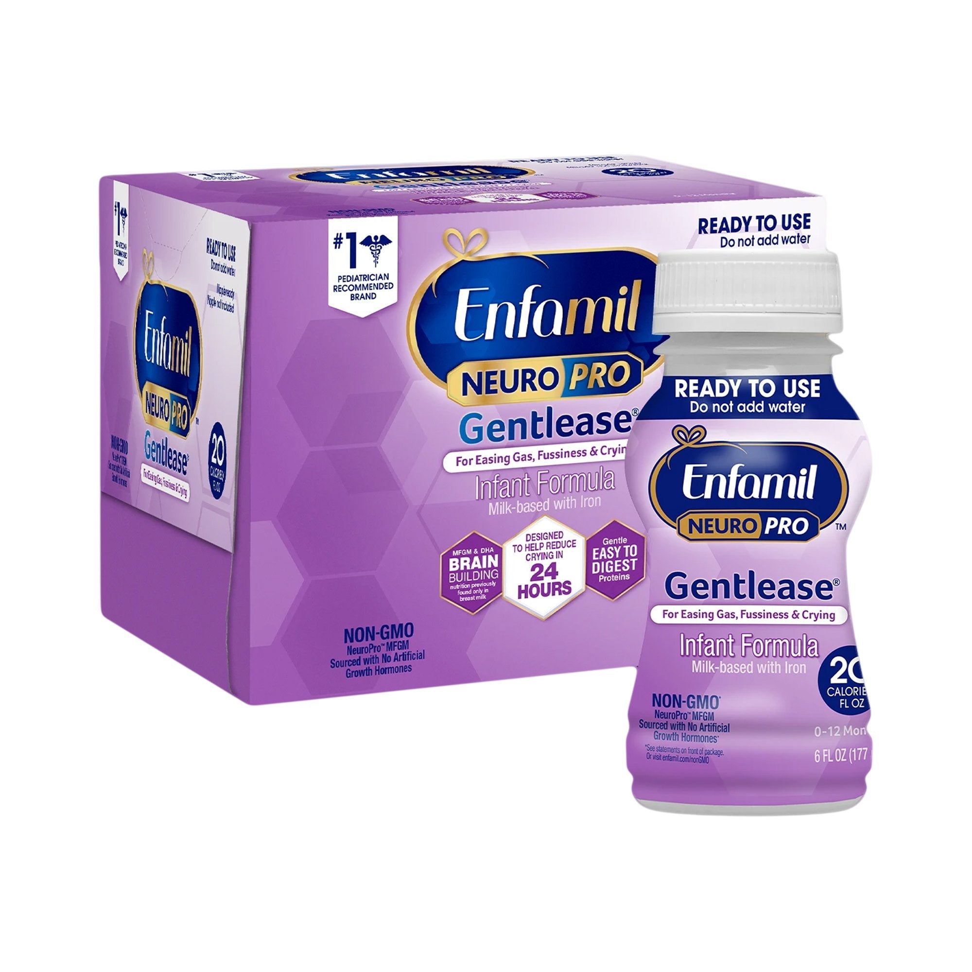 Enfamil NeuroPro Gentlease Ready-to-Use Infant Formula, 6oz - 6 Pack