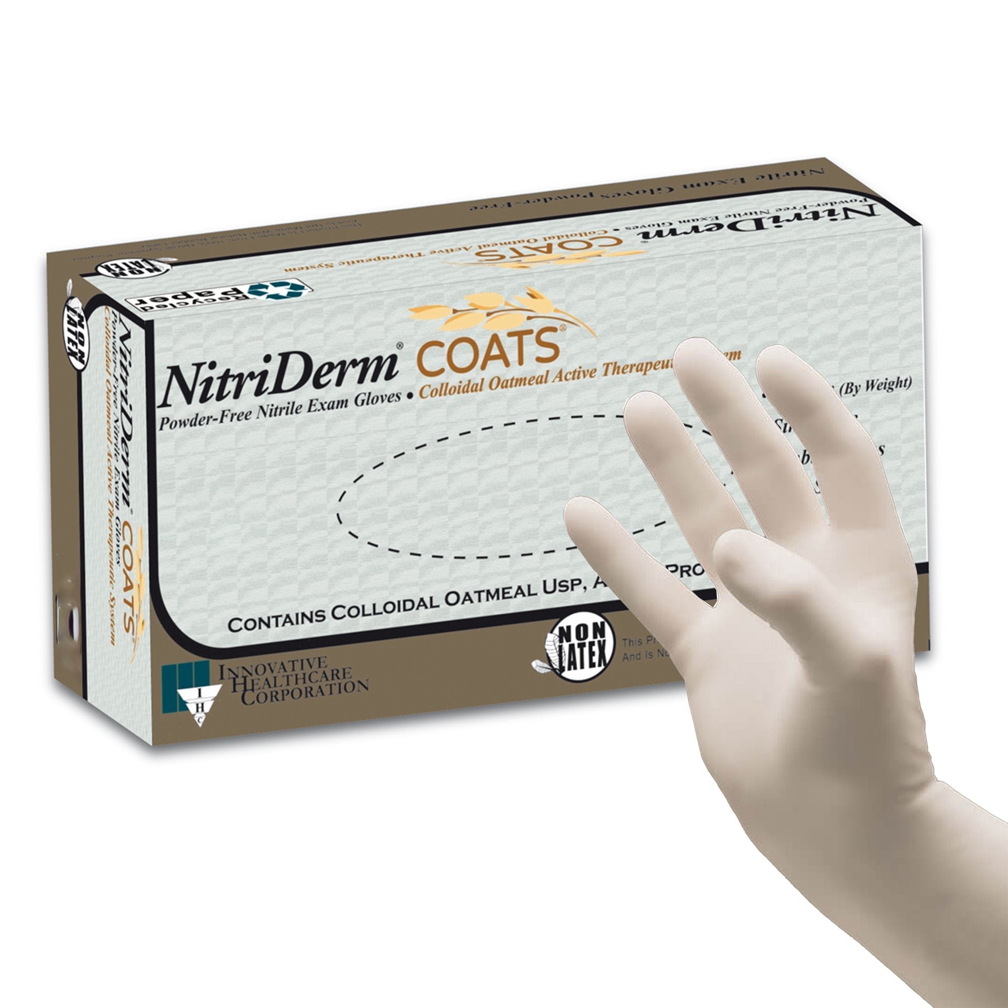 NitriDerm® Coats® Exam Glove, Small, White (200 Units)