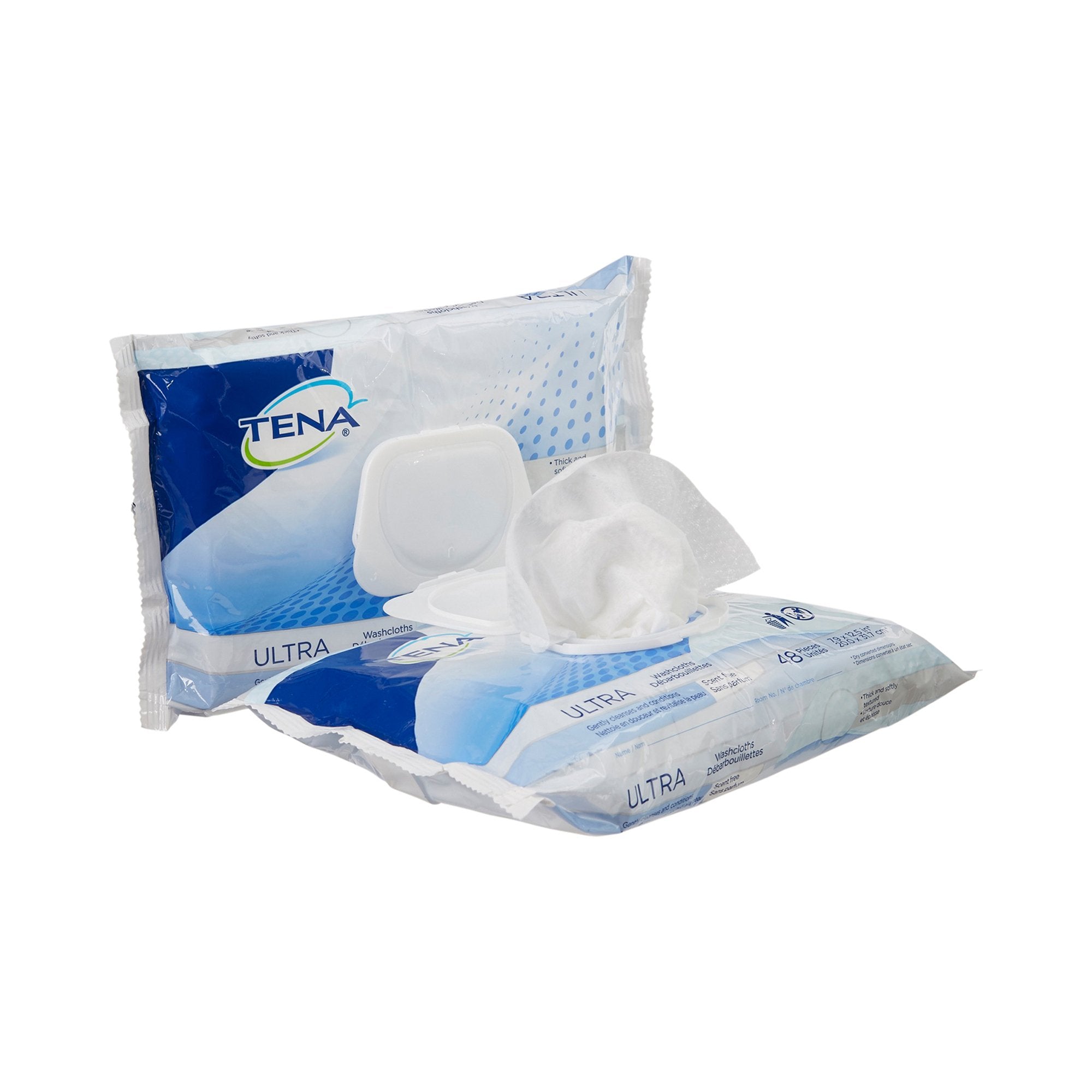 Tena Ultra Unscented Washcloths (48 Units)