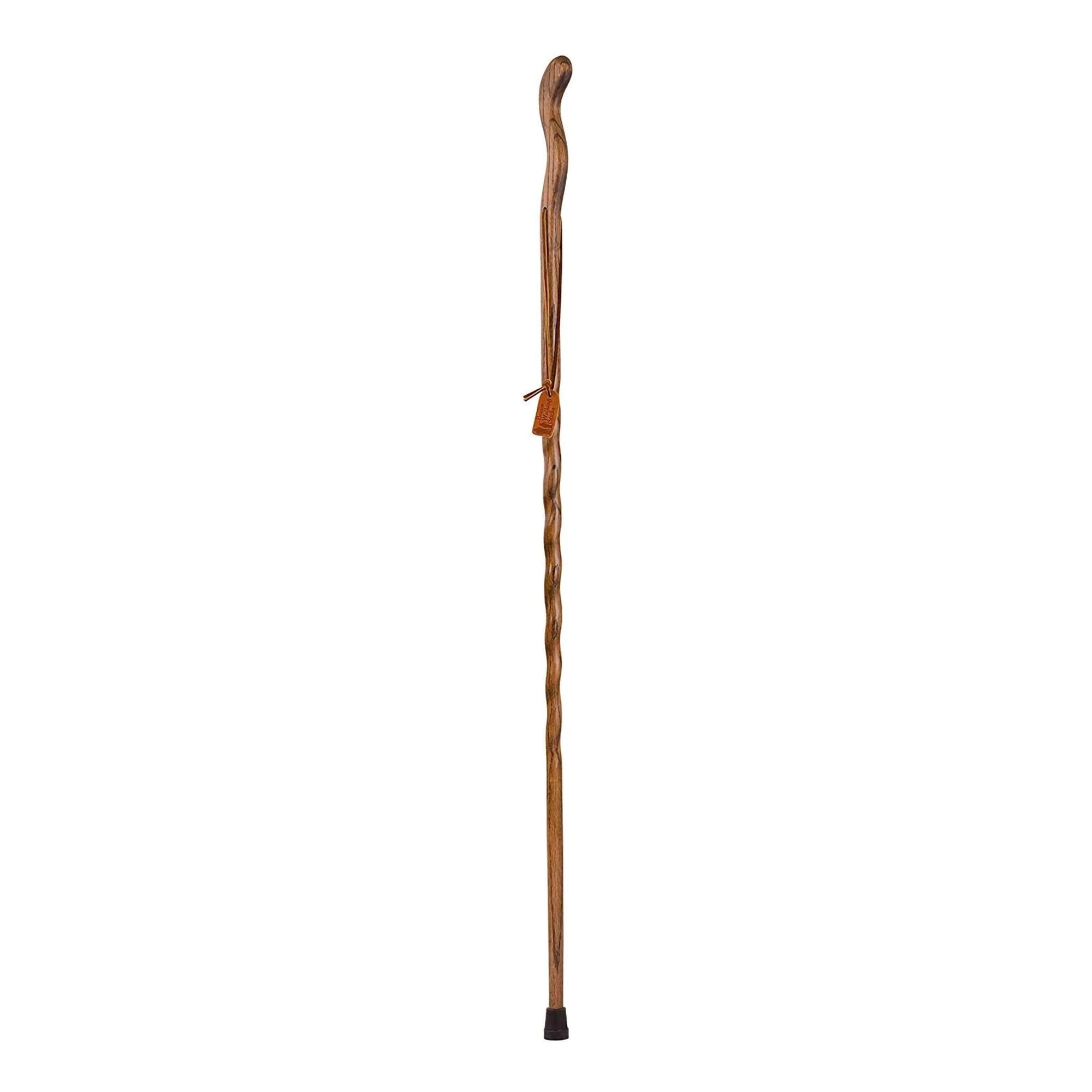 Brazos™ Twisted Oak Ergonomic Fitness Handcrafted Walking Stick, 48-Inch, Brown (1 Unit)