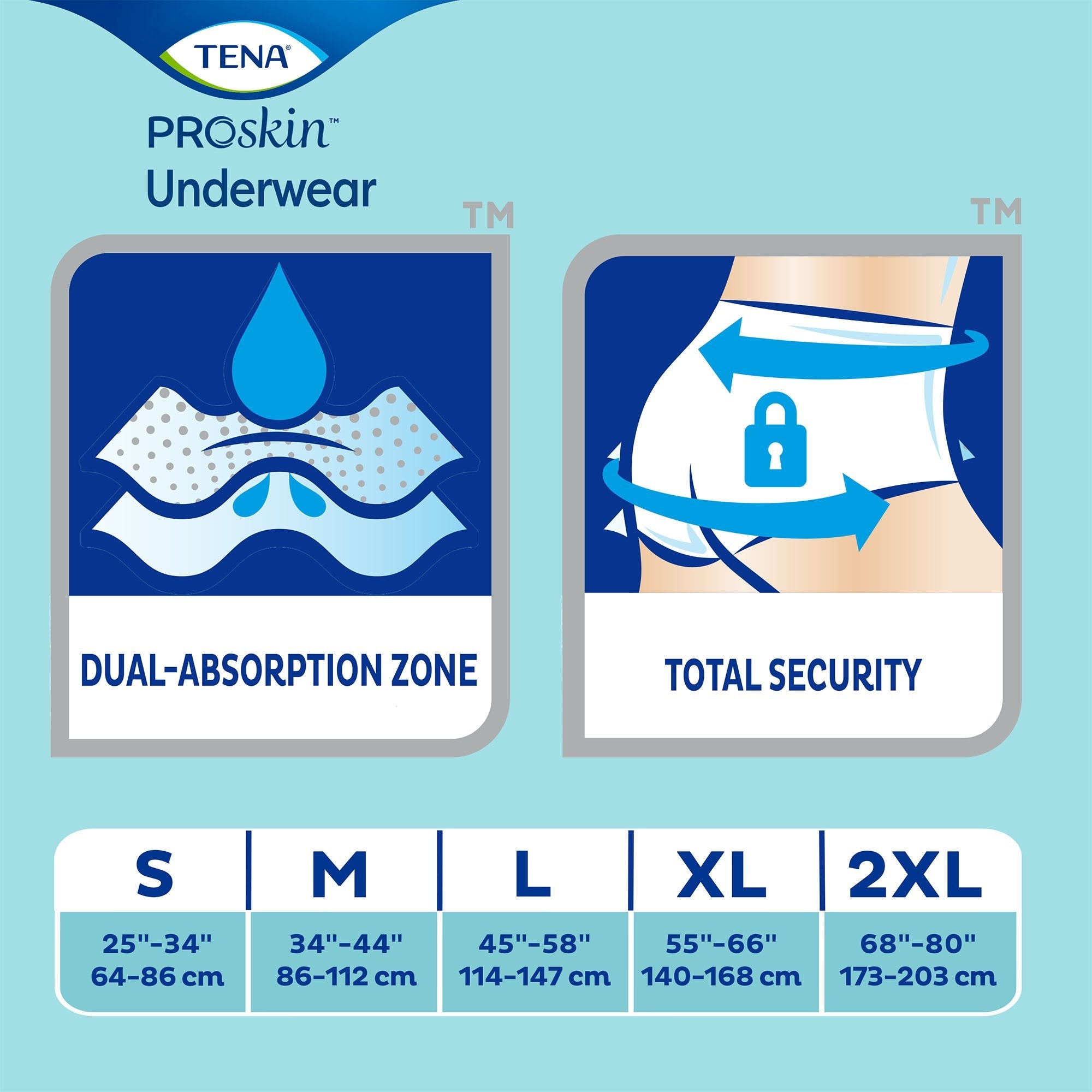 Tena ProSkin Extra Absorbent Underwear, XXL, 12-Pack, Unisex