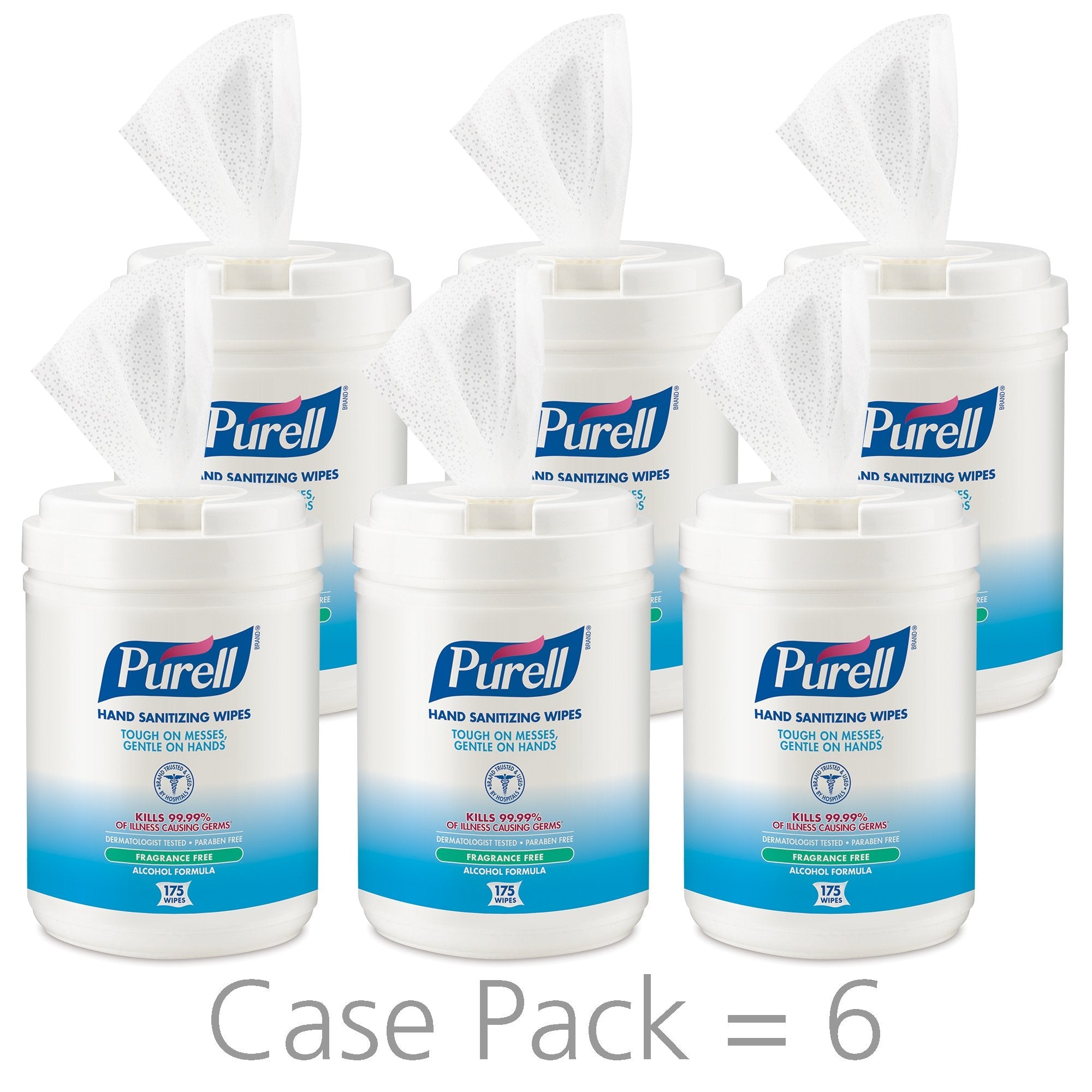 GOJO Purell Hand Sanitizing Wipes, Ethyl Alcohol Wipe Canister (1 Unit)