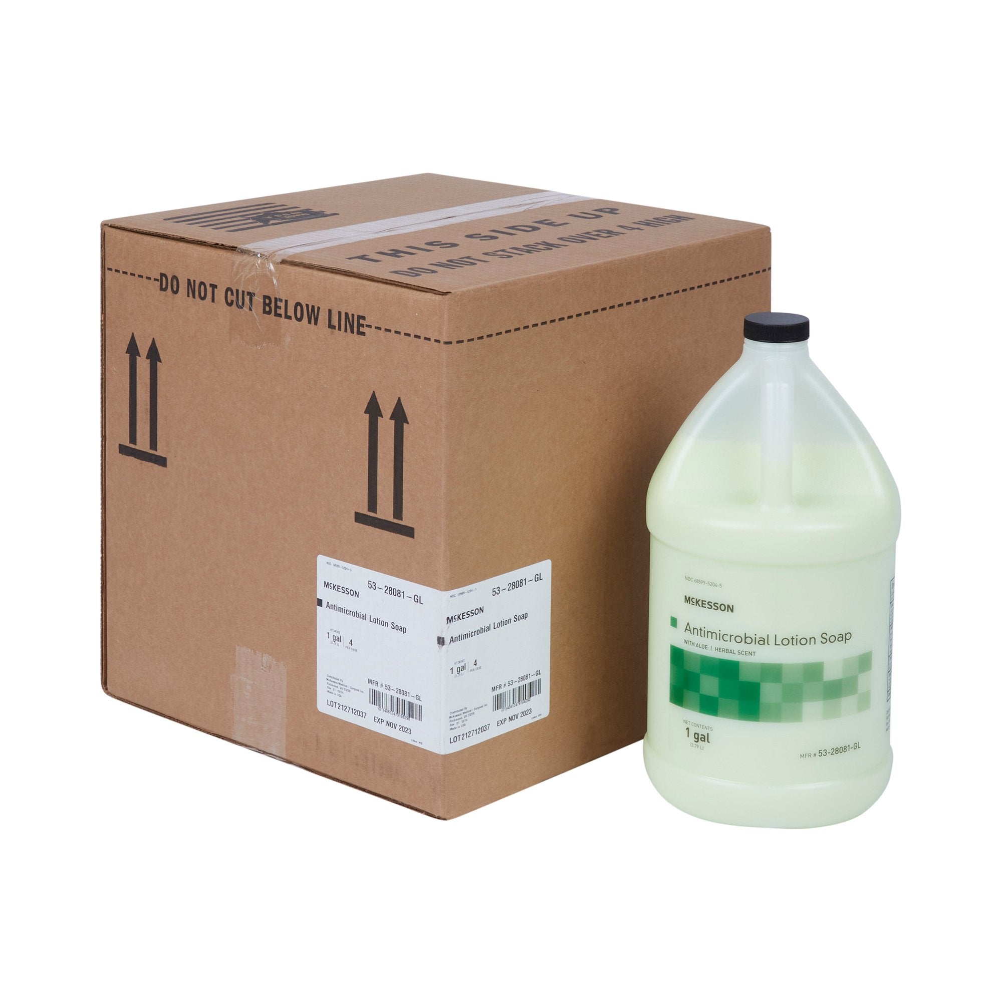 McKesson Herbal Antimicrobial Lotion Soap, 1-Gal Jug for Gentle Hand Care