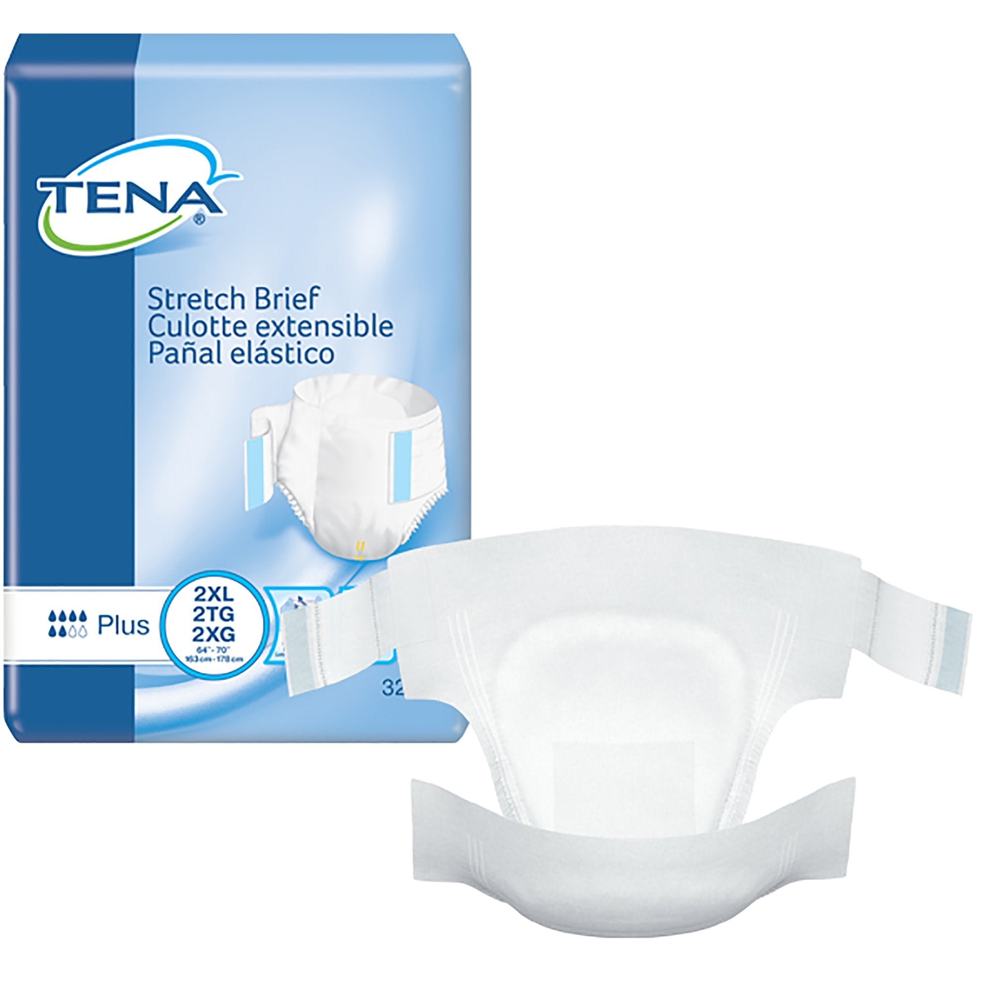 Tena® Stretch™ Plus Incontinence Brief, Extra Extra Large (32 Units)