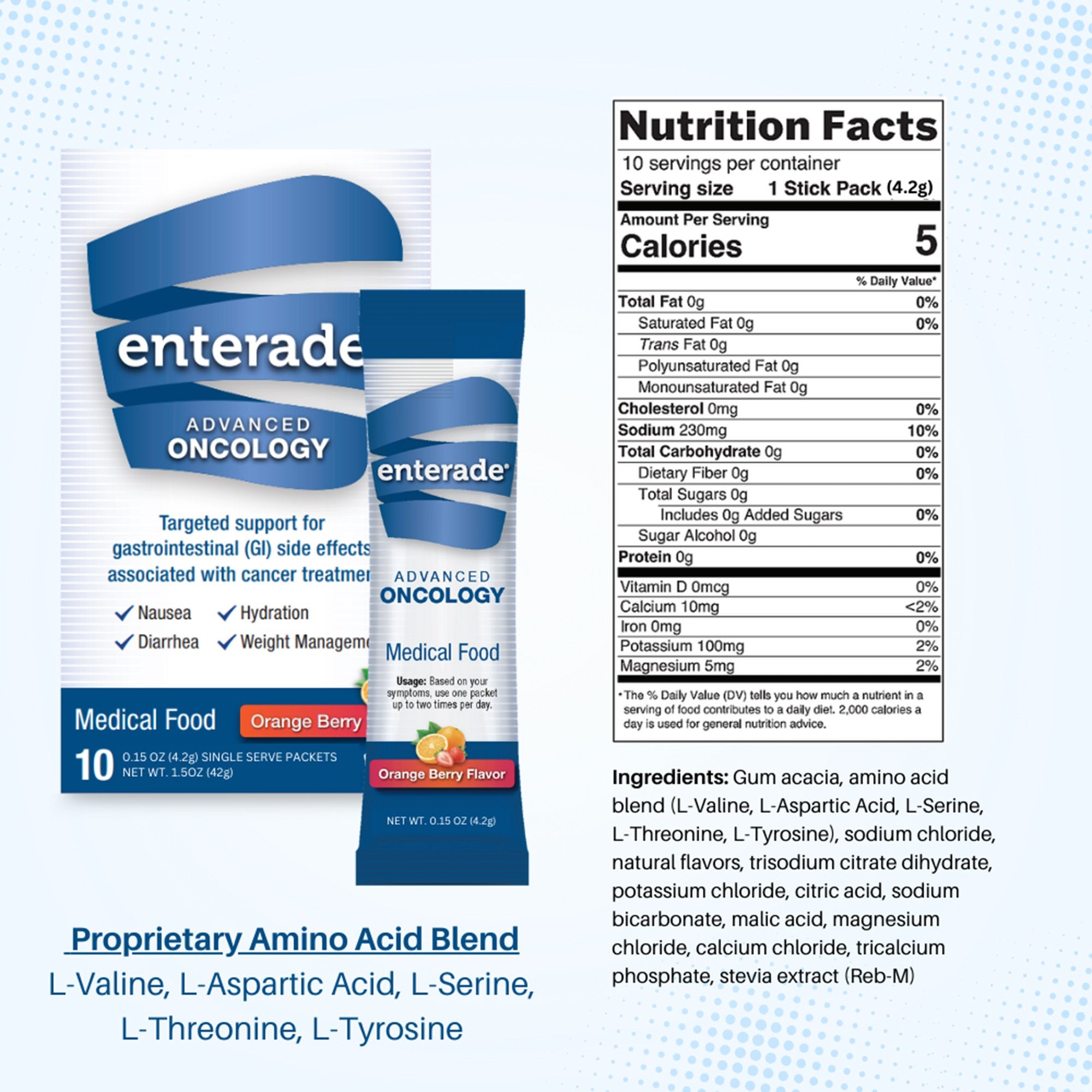 Oral Supplement enterade® Advanced Oncology Orange Berry Powder 0.13 oz. Individual Packet - image 3