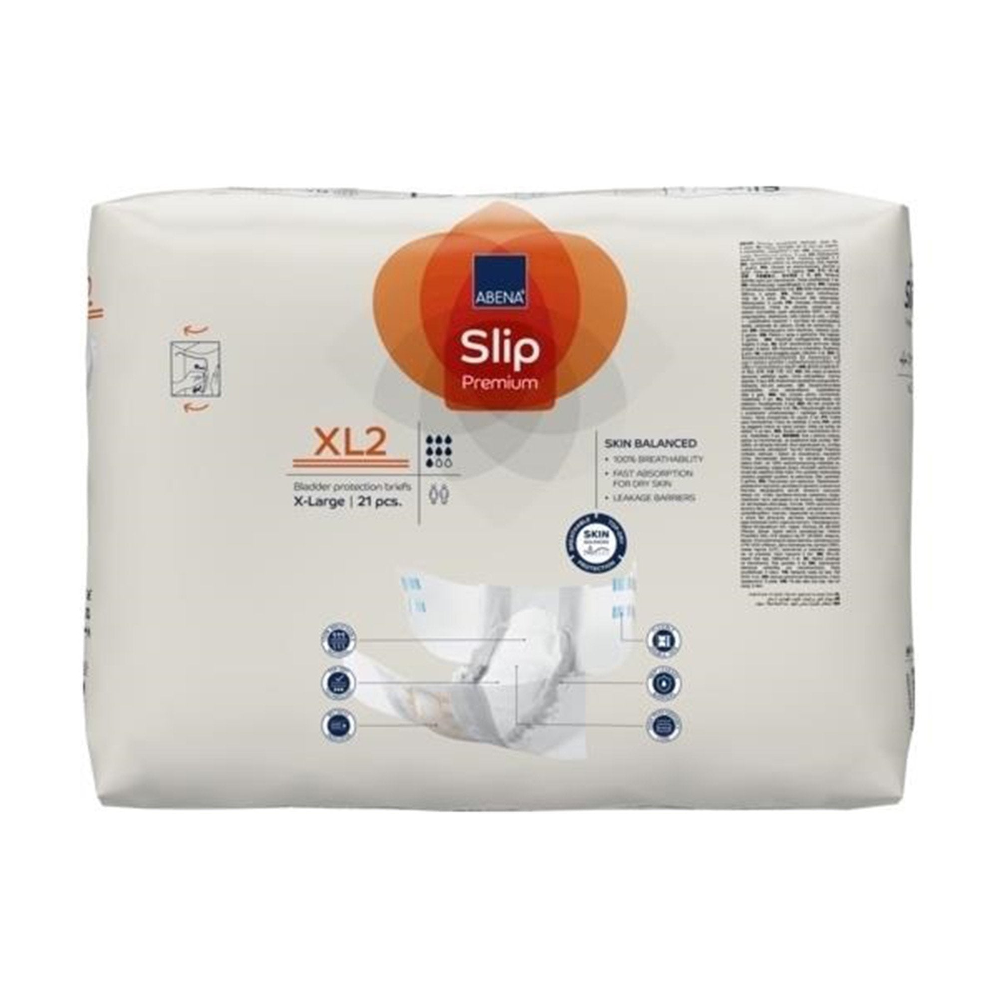 Incontinence Brief Abena® Slip Premium XL2 Adult X-Large Unisex Disposable Heavy Absorbency - image 6