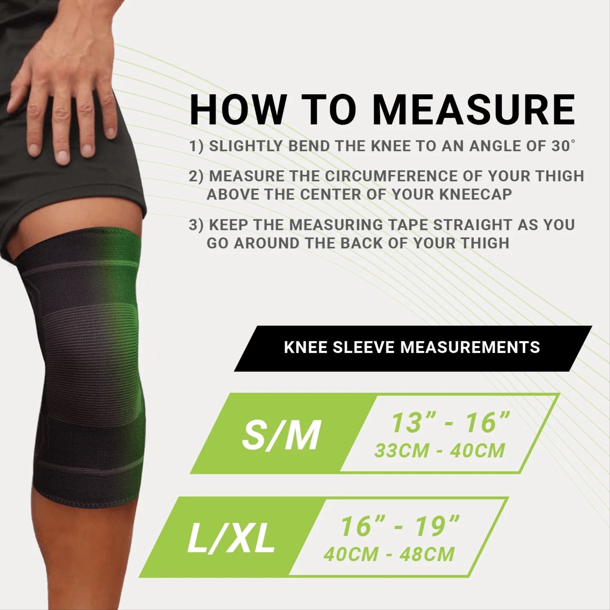 Knee Support Green Drop™ Small / Medium Pull-On 13 to 16 Inch Thigh Circumference Left or Right Knee - image 2