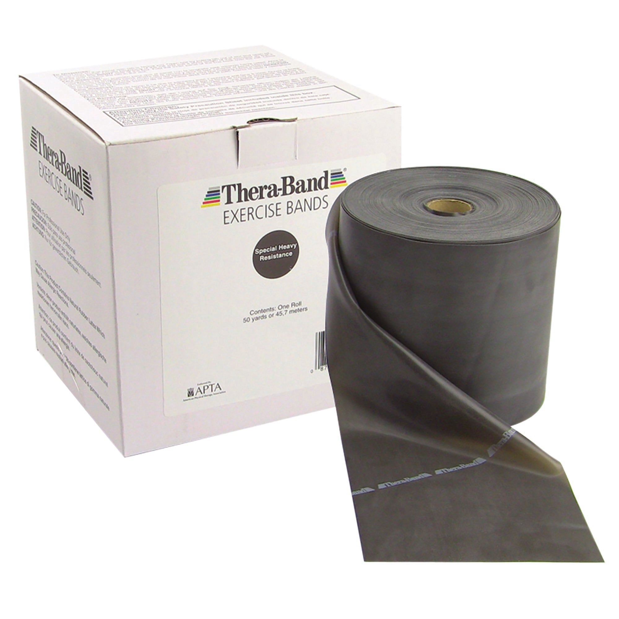 Exercise Resistance Band TheraBand® Black 5 Inch X 50 Yard X-Heavy Resistance