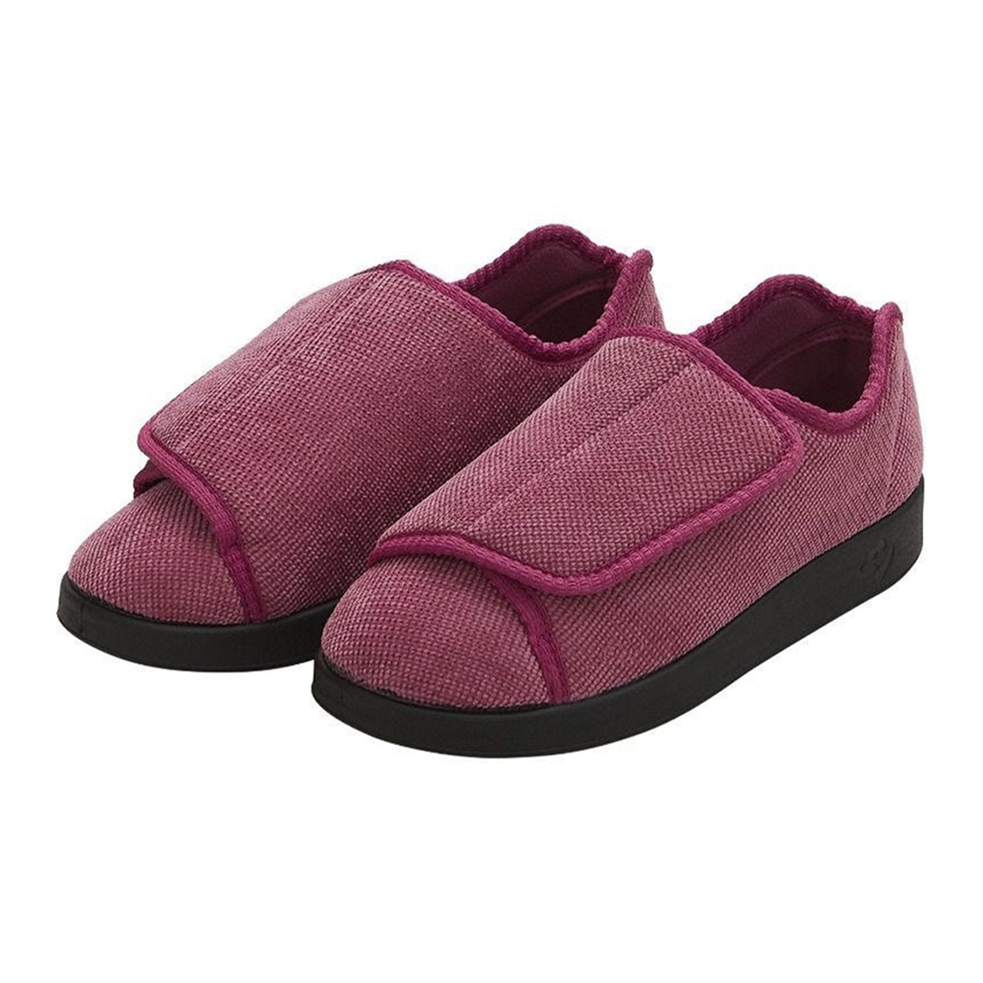 Silverts® Women's Double Extra Wide Easy Closure Slippers, Dusty Rose, Size 9 (1 Unit)