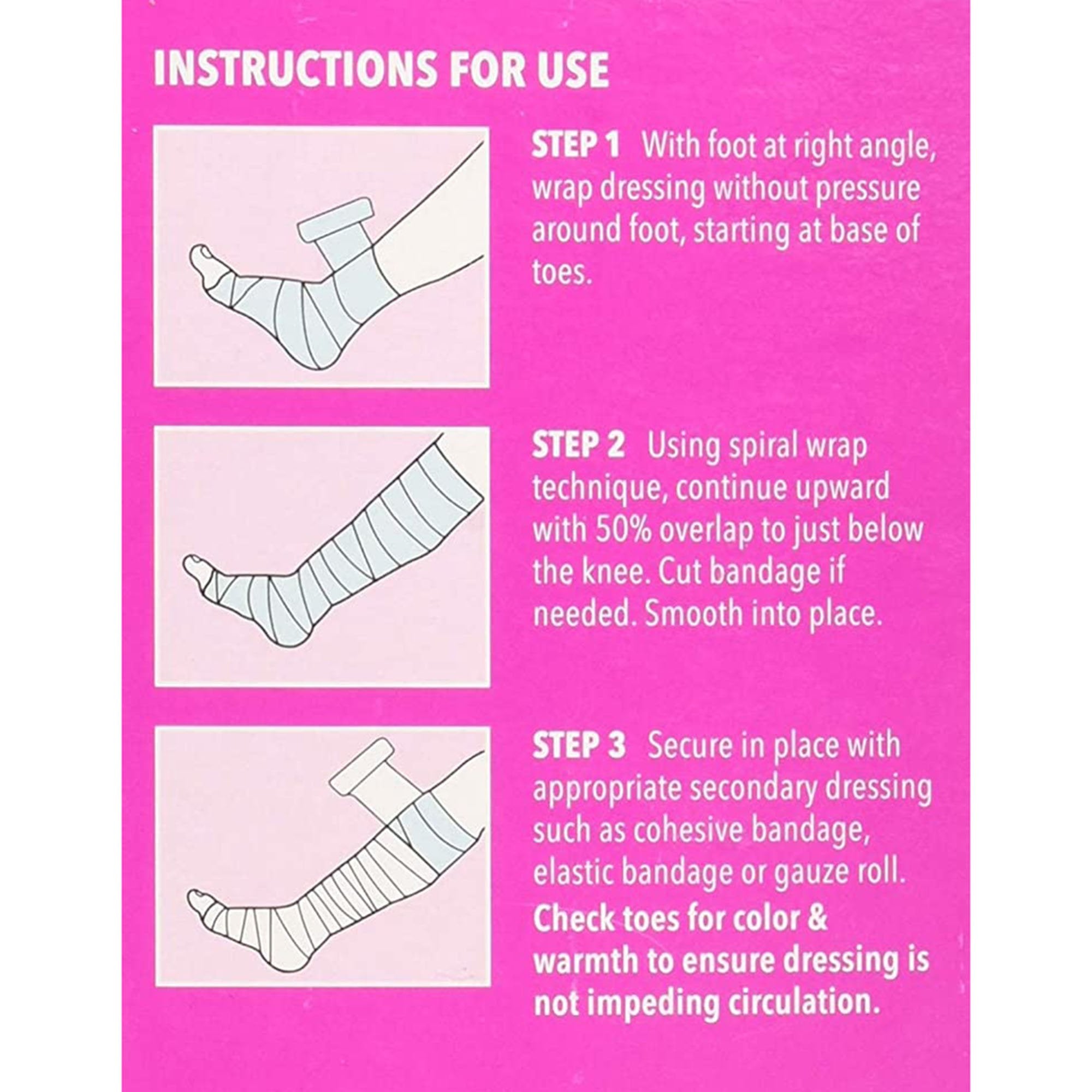 UnnaRite C™ Unna Boot with Calamine and Zinc Oxide, 4 Inch x 10 Yard (1 Unit)