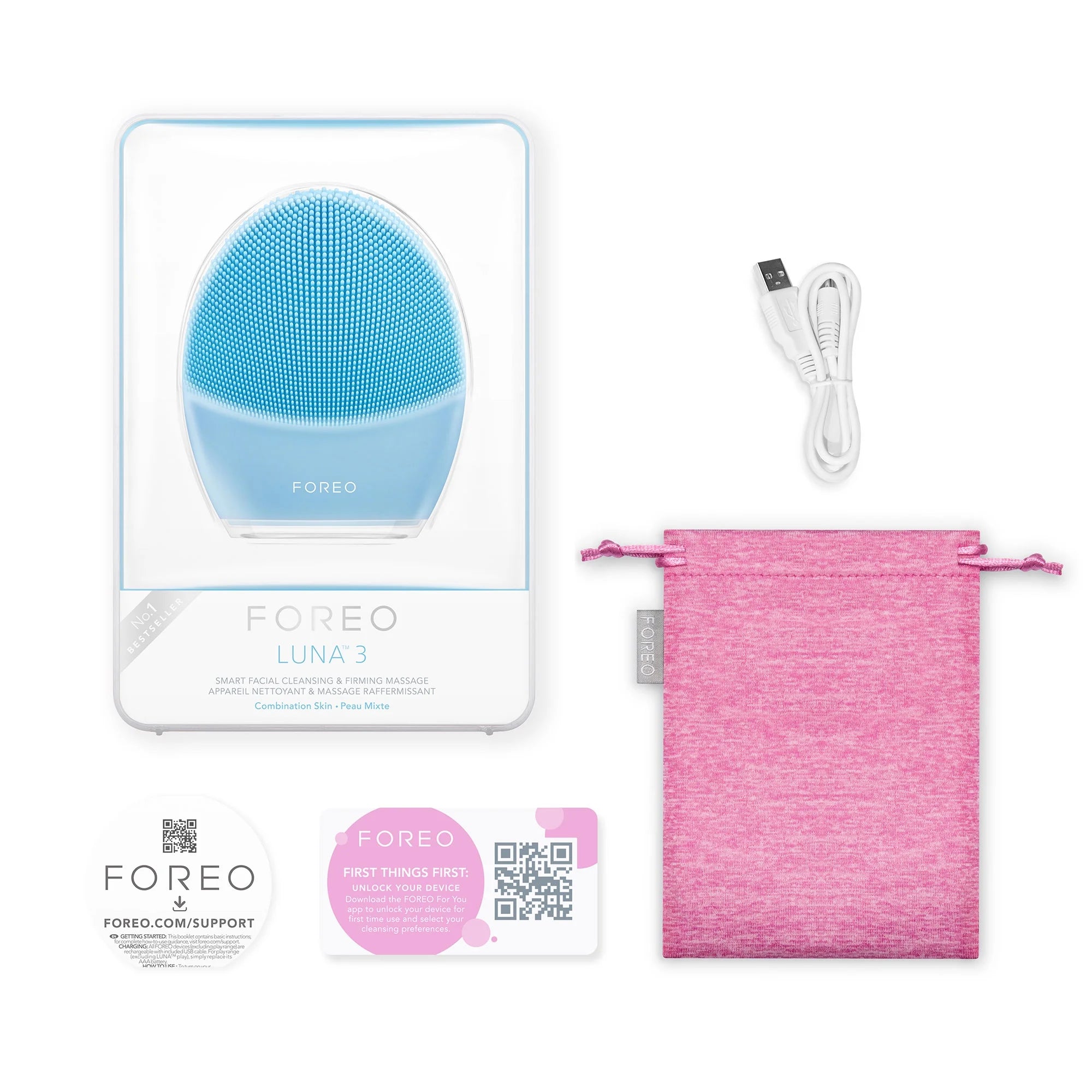 LUNA 3 Smart Facial Cleansing & Firming Massage for Combination Skin