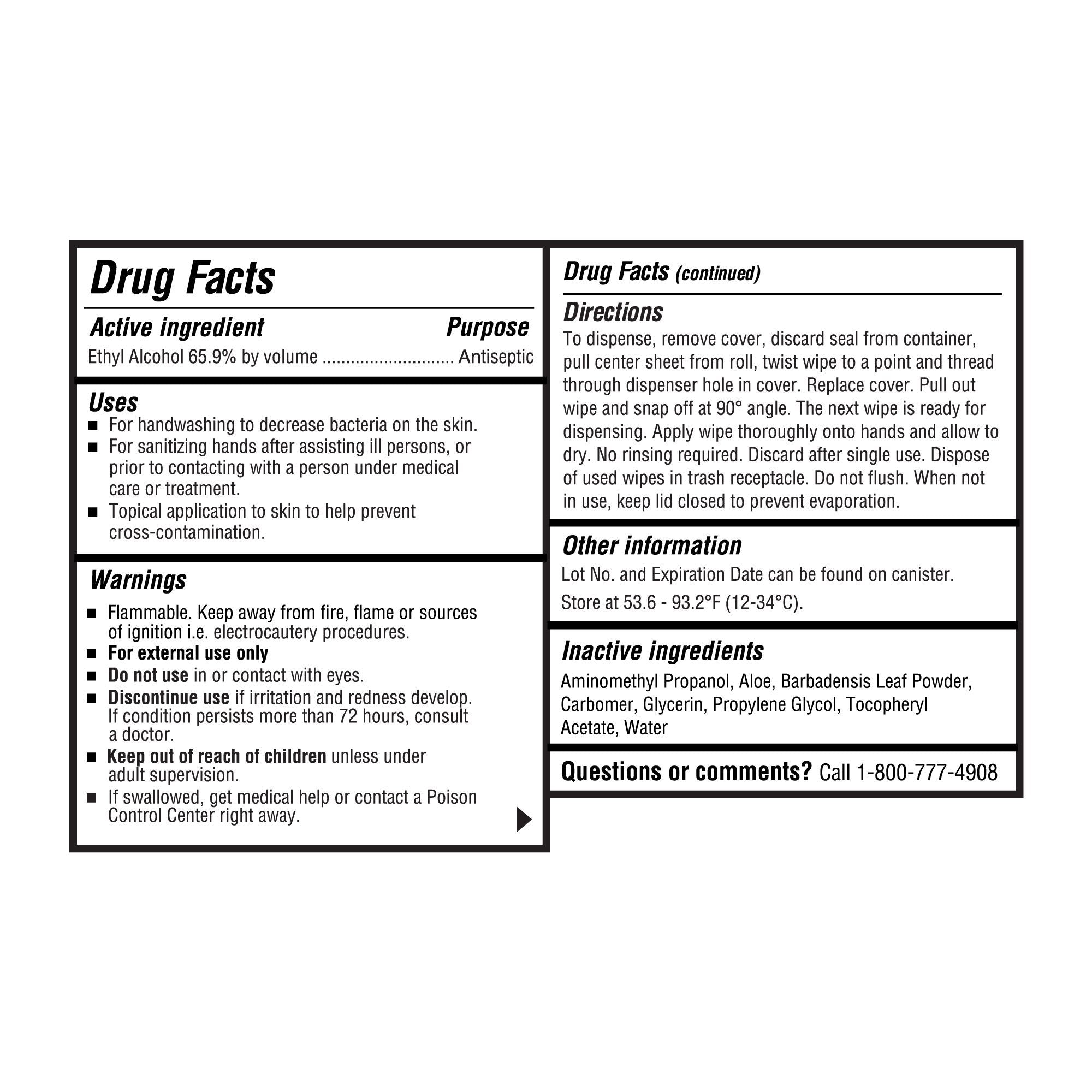 Hand Sanitizing Wipe McKesson 160 Count Ethyl Alcohol Wipe Canister - image 3