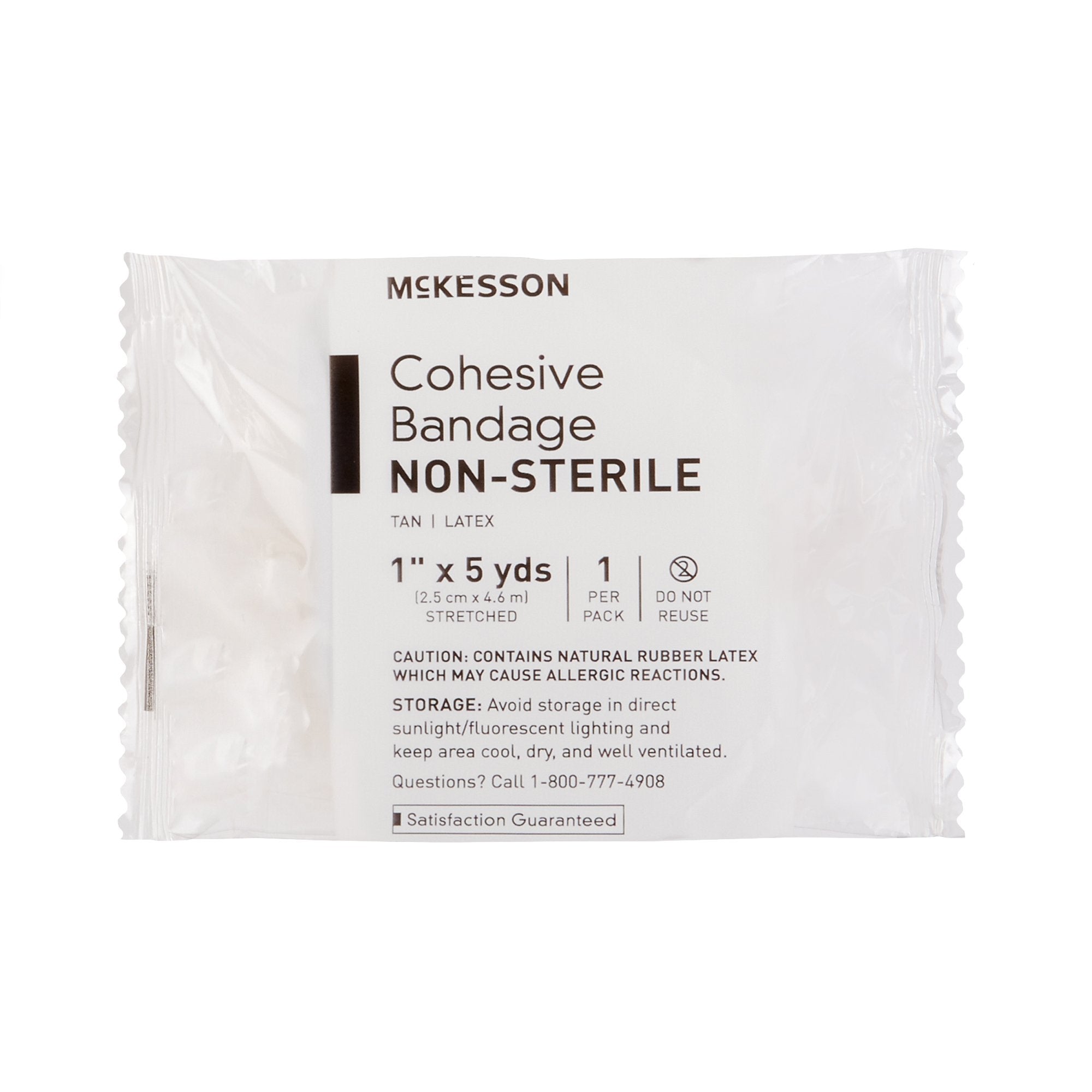 Cohesive Bandage McKesson 1 Inch X 5 Yard Self-adherent Closure Tan NonSterile Standard Compression - image 5