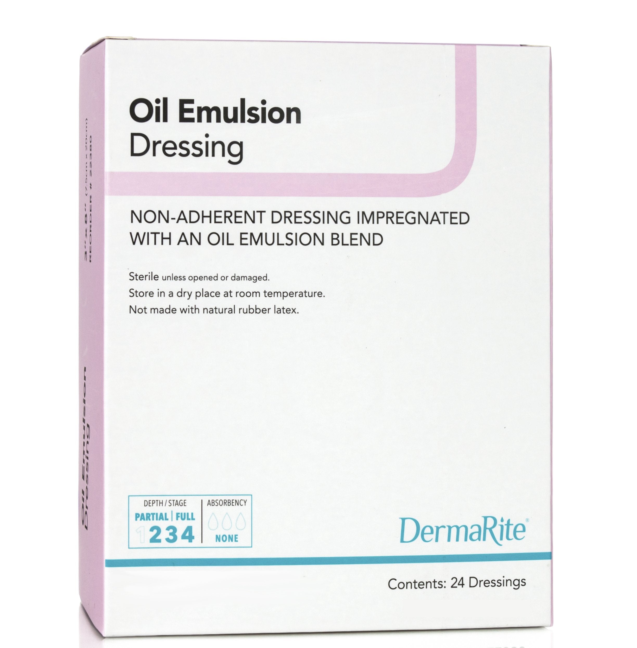 DermaRite® Oil Emulsion Impregnated Dressing, 3 x 3 Inch (50 Units)