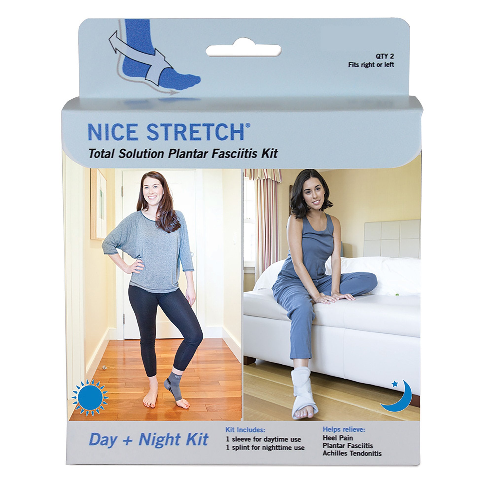 Nice Stretch® Total Solution Plantar Fasciitis Relief Kit, Large/Extra Large (1 Unit)