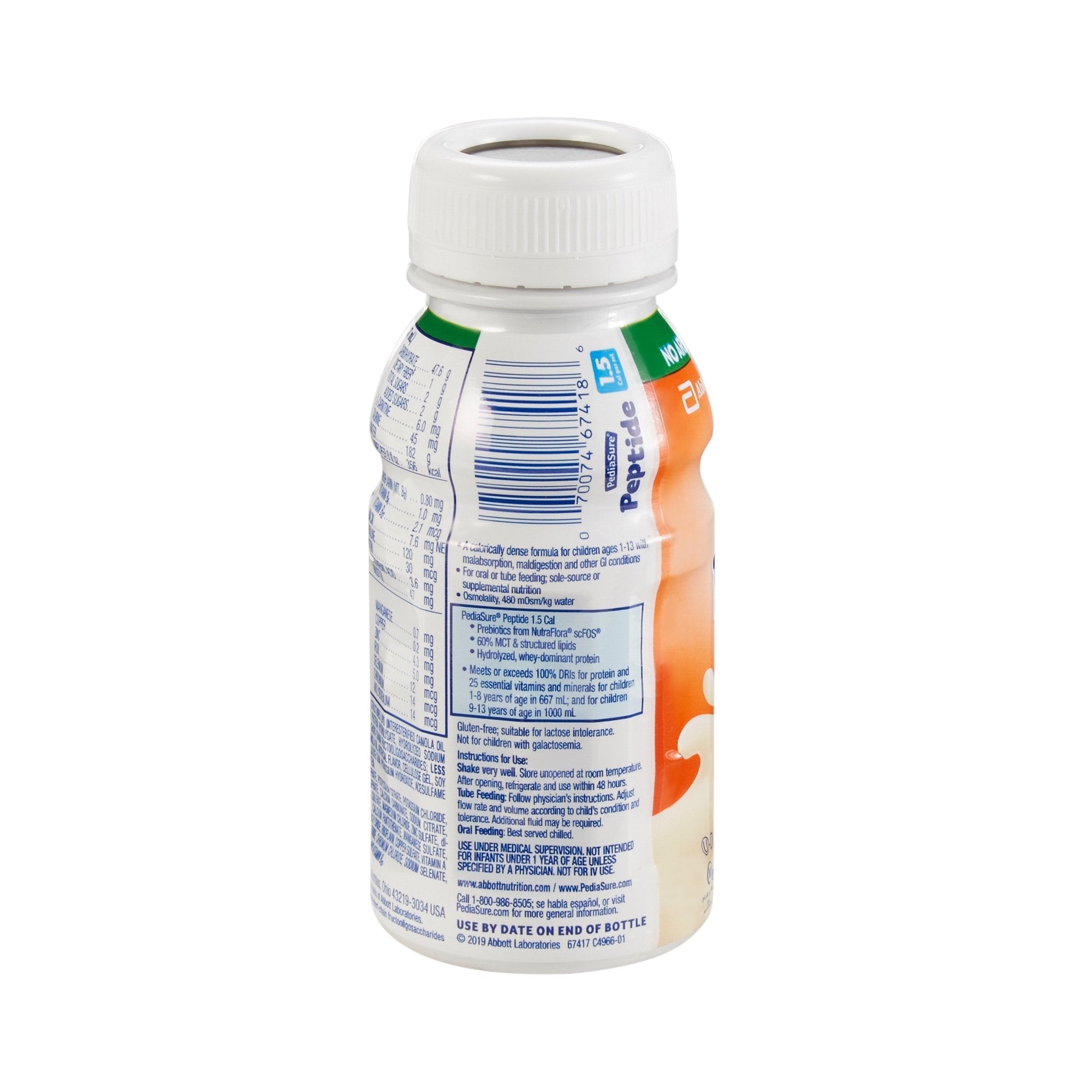 PediaSure® Peptide 1.5 Cal Vanilla Pediatric Oral Supplement, 8-ounce Bottle (1 Unit)