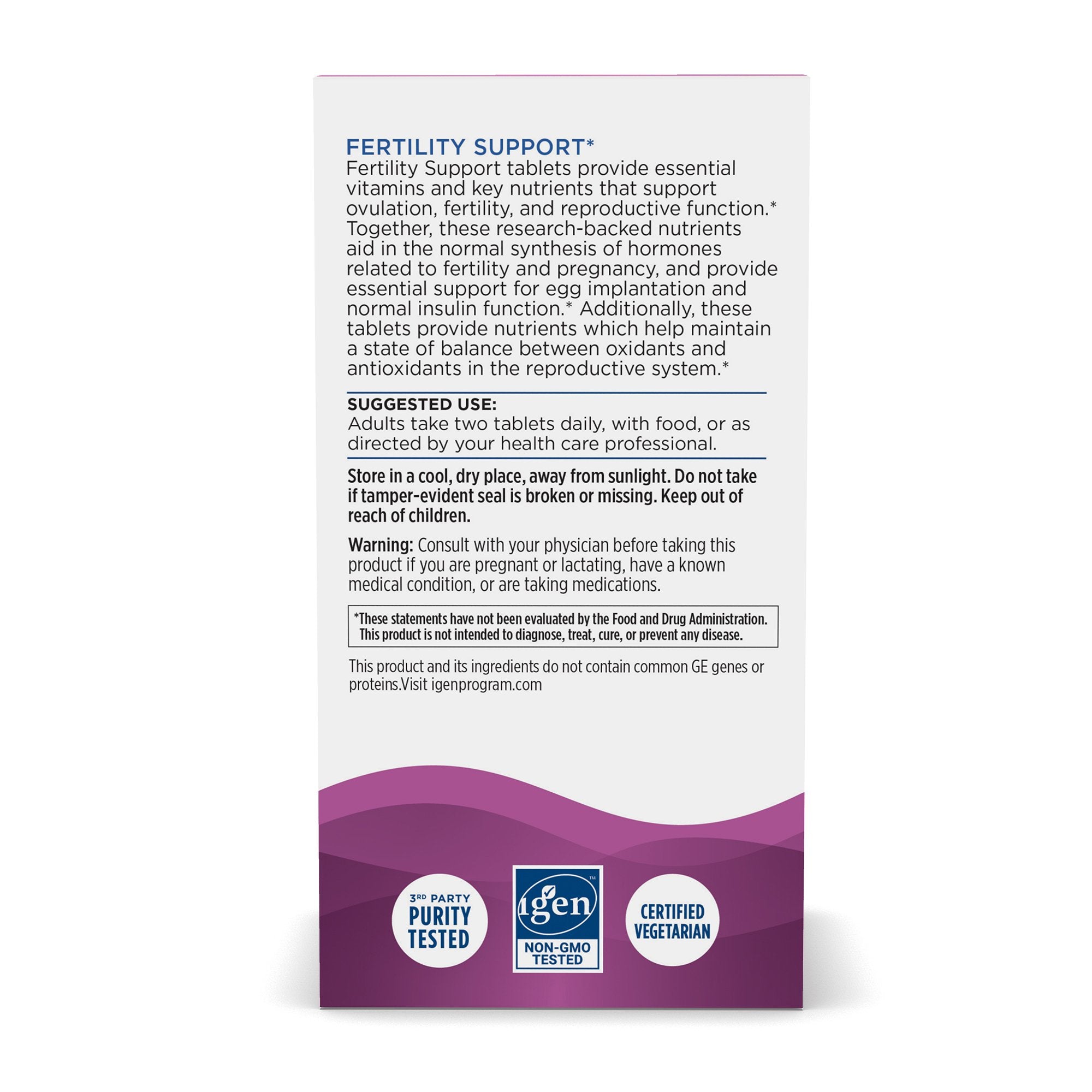 Dietary Supplement Nordic Naturals® Fertility Support Inositol 1100 mg Strength Tablet 60 per Bottle - image 8