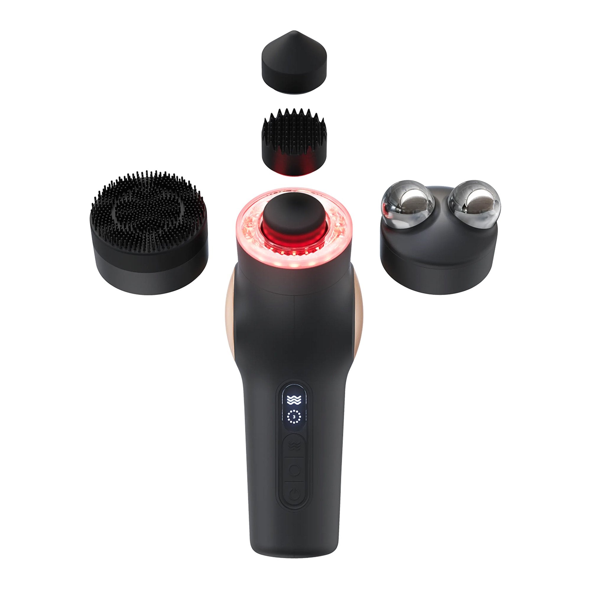 TheraFace Pro Hand-Held Face Massager & Cleanser, Black (1 Unit)