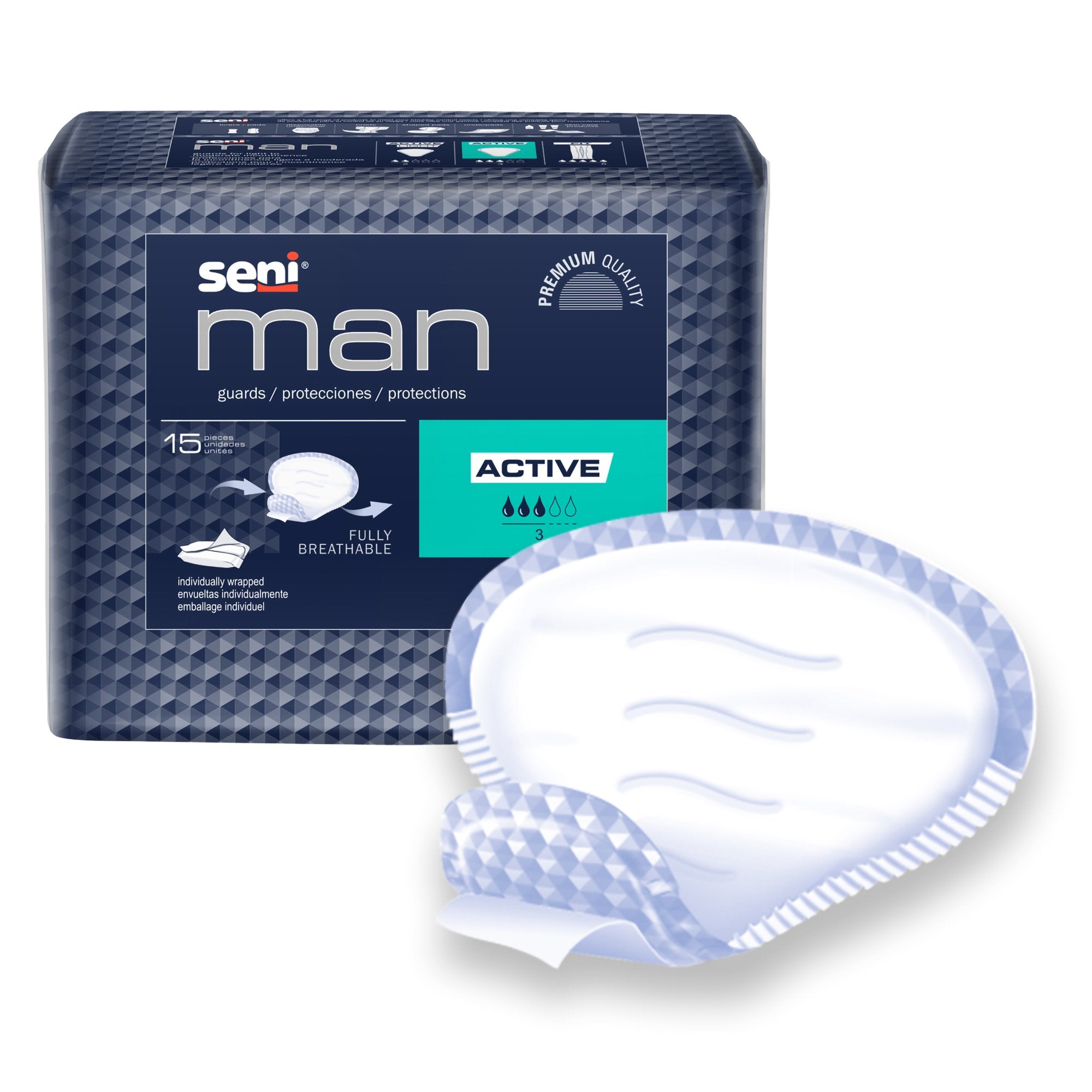 Seni® Man Active Guards (15 Units)