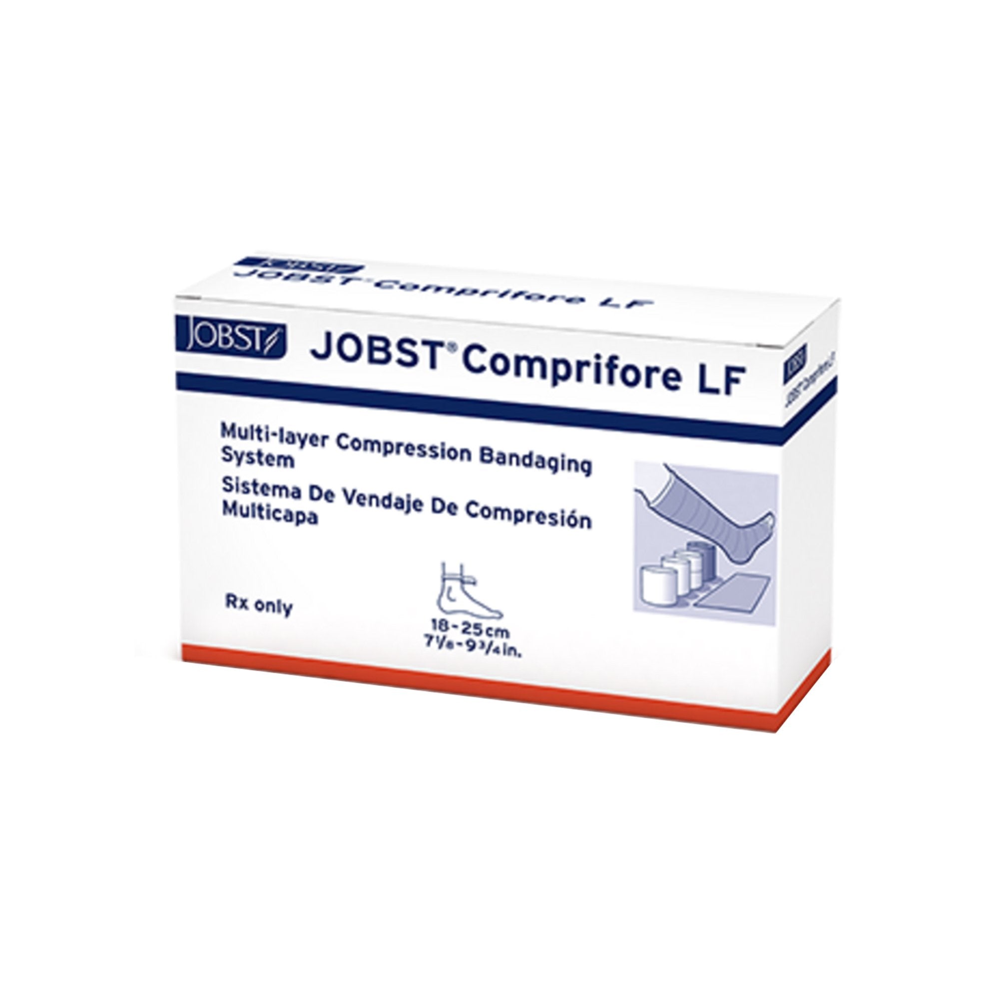 JOBST® Comprifore® LF No Closure 4 Layer Compression Bandage System, 7 to 10 Inch (1 Unit)