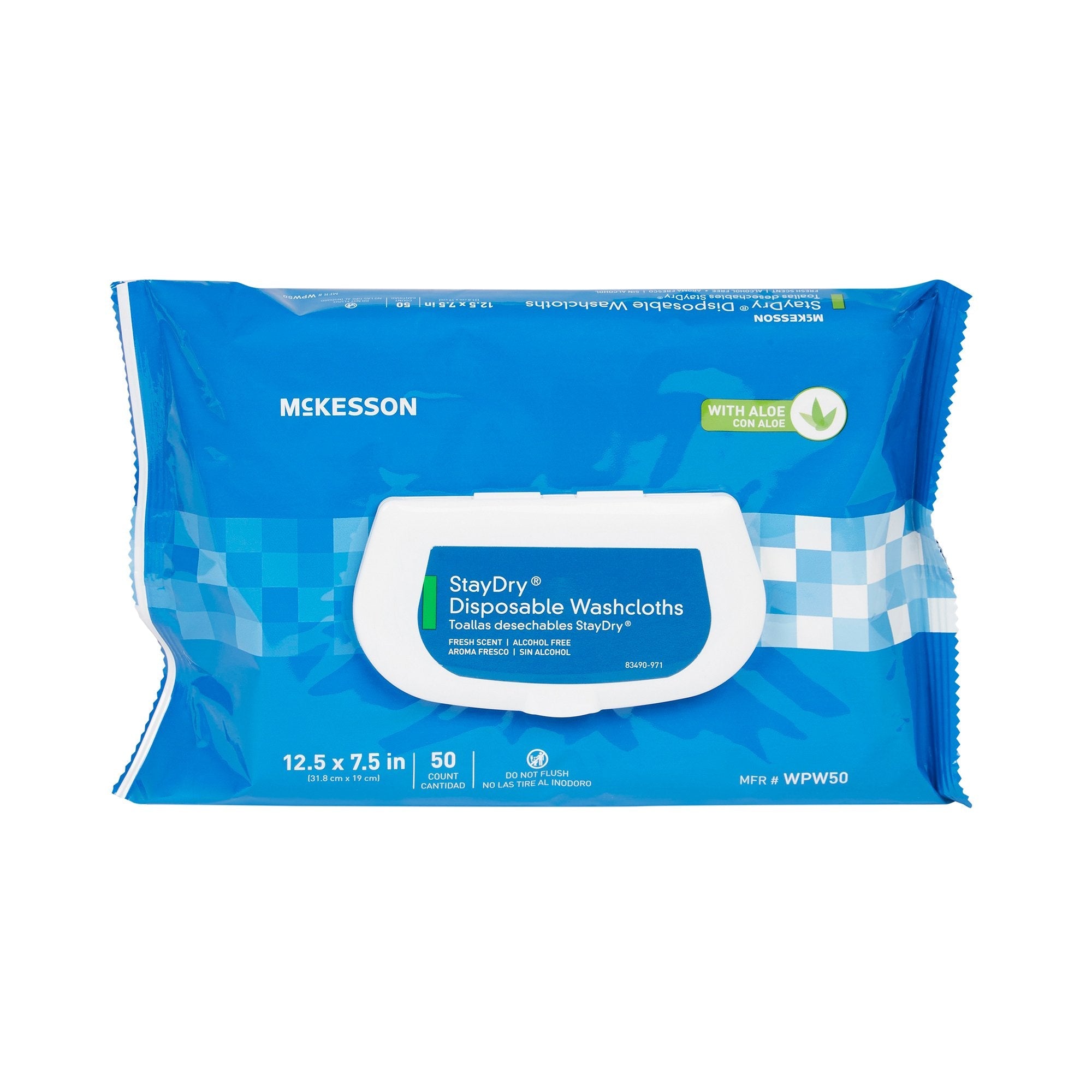 StayDry® Scented Personal Wipes, 50ct Soft Pack - Gentle Skin Care (12 Packs)