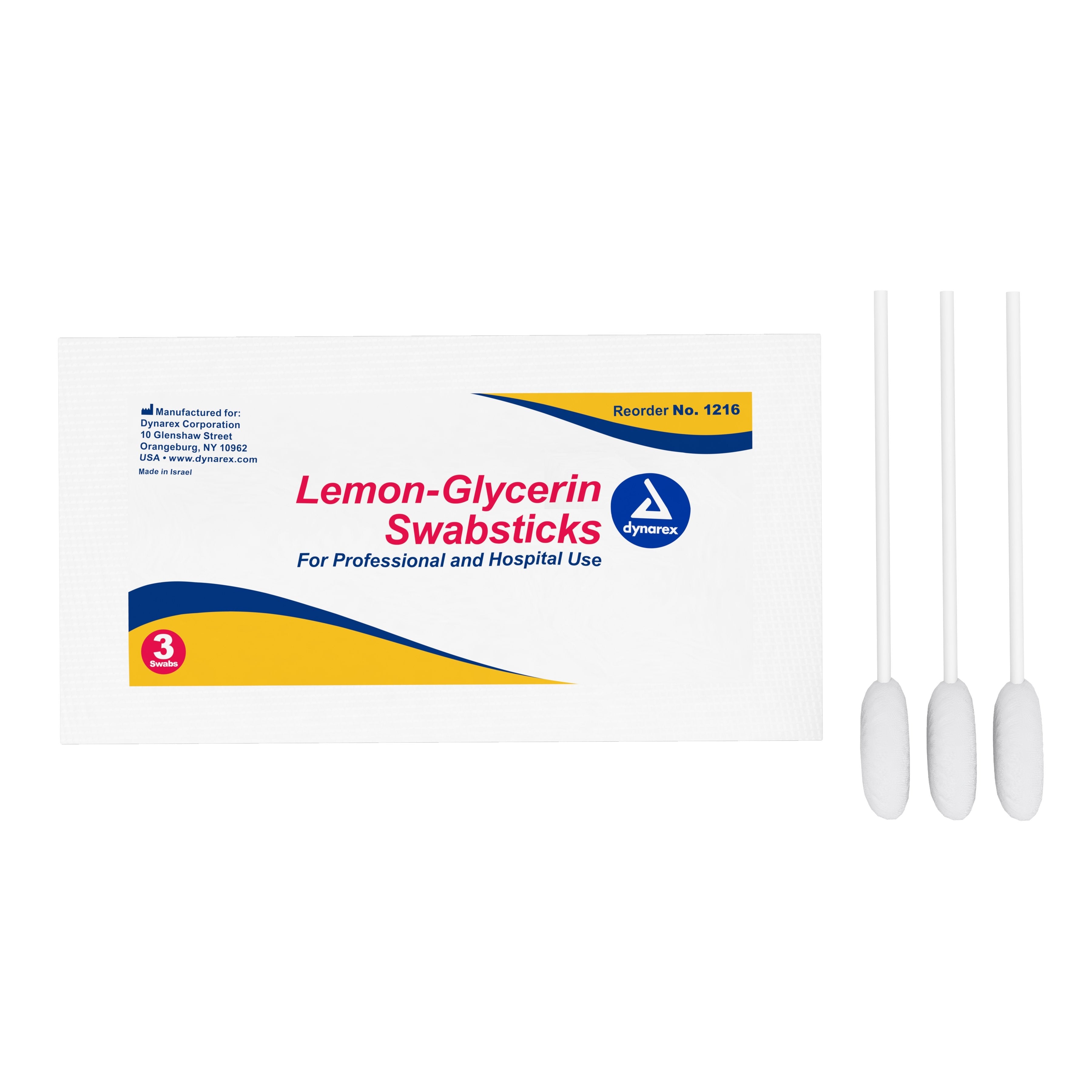 dynarex® Lemon-Glycerin Oral Swabsticks (1 Unit)