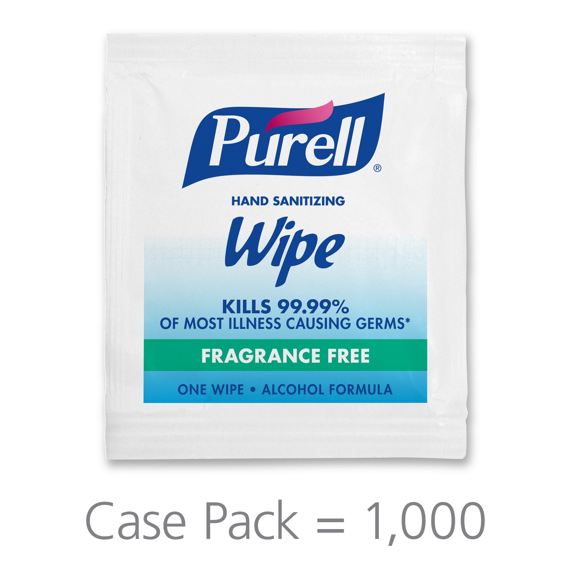 Purell Hand Sanitizing Wipe, Ethyl Alcohol, Individual Packet (1000 Units)