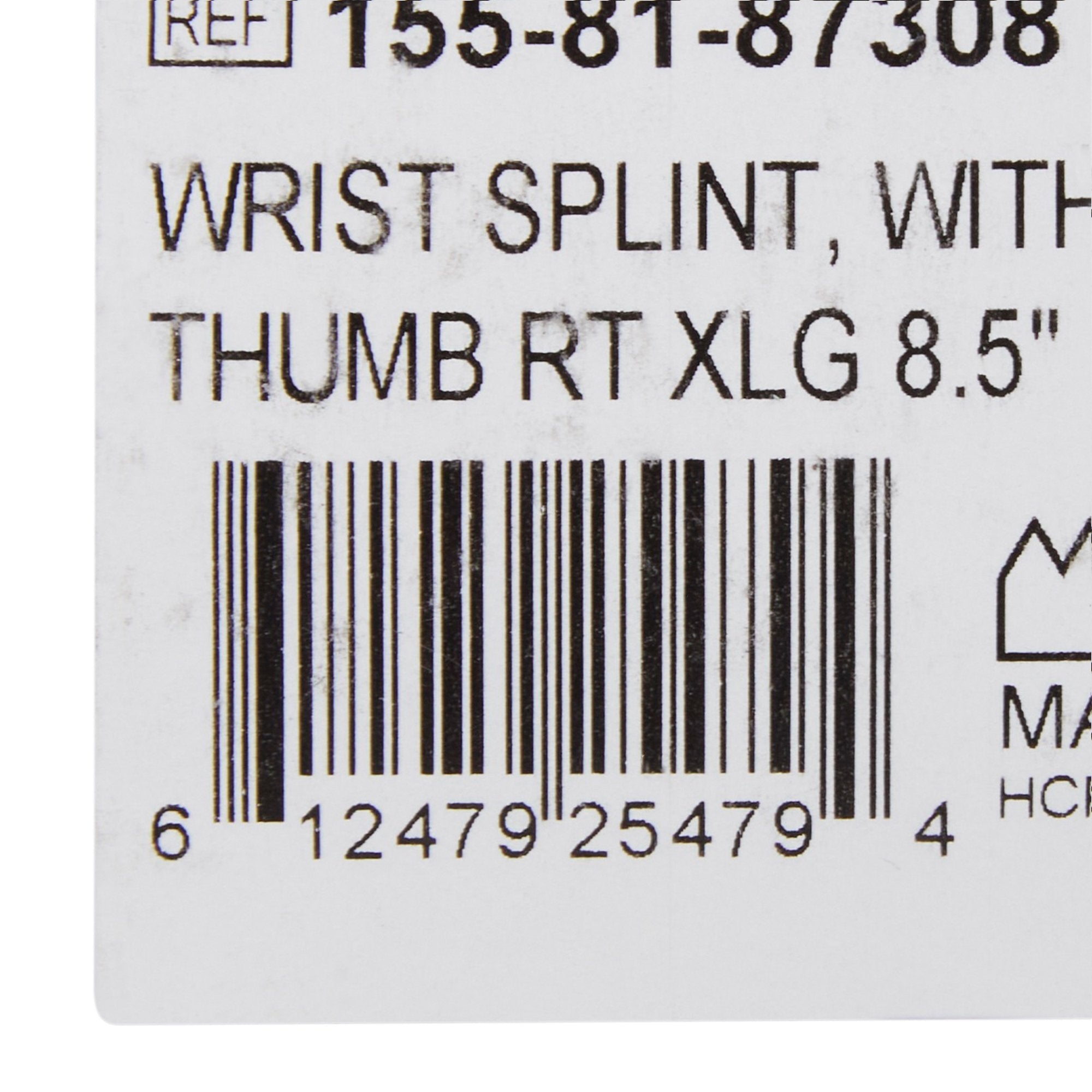 McKesson Right Wrist Splint with Abducted Thumb, Extra Large (1 Unit)