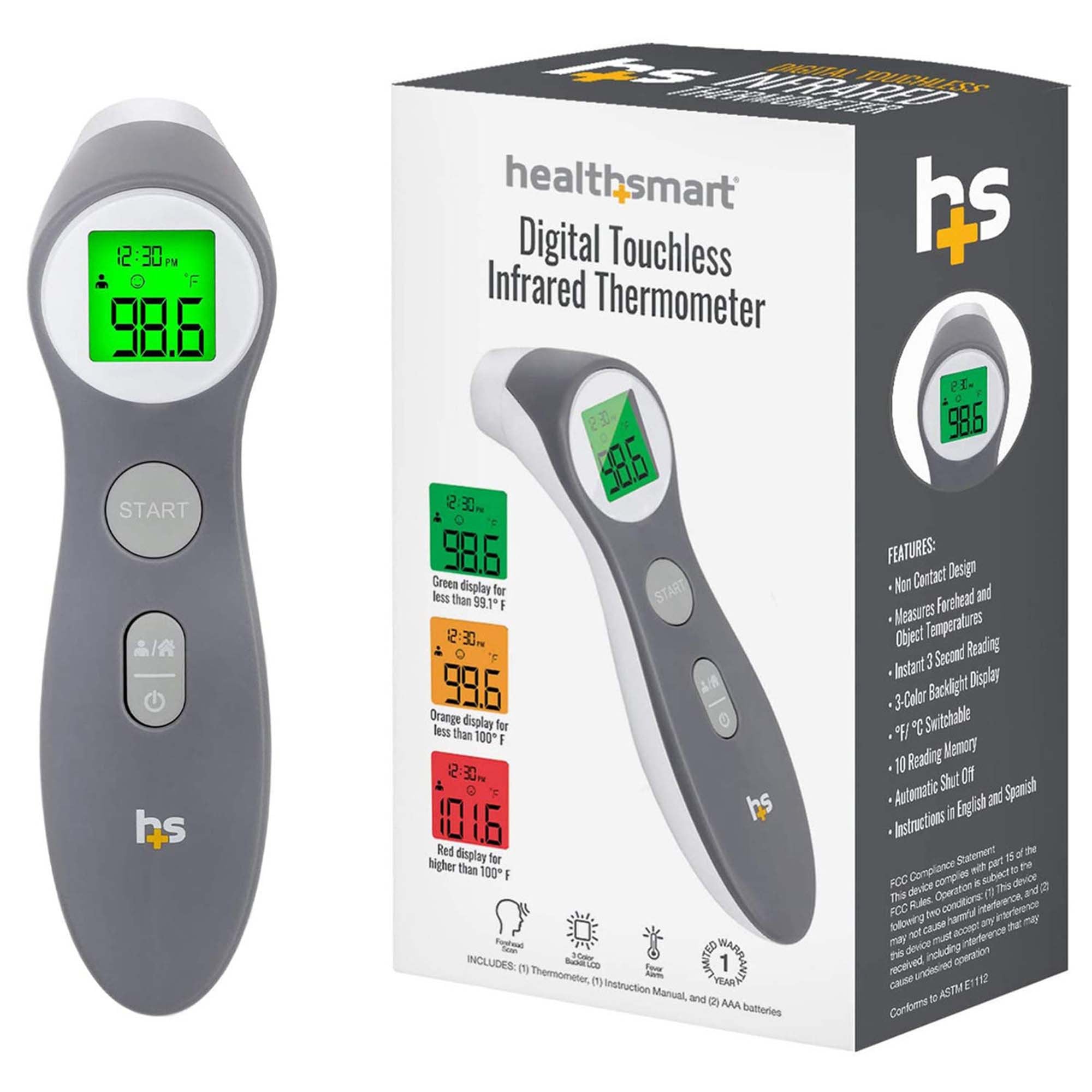 HealthSmart® Digital Touchless Infrared Thermometer (1 Unit)