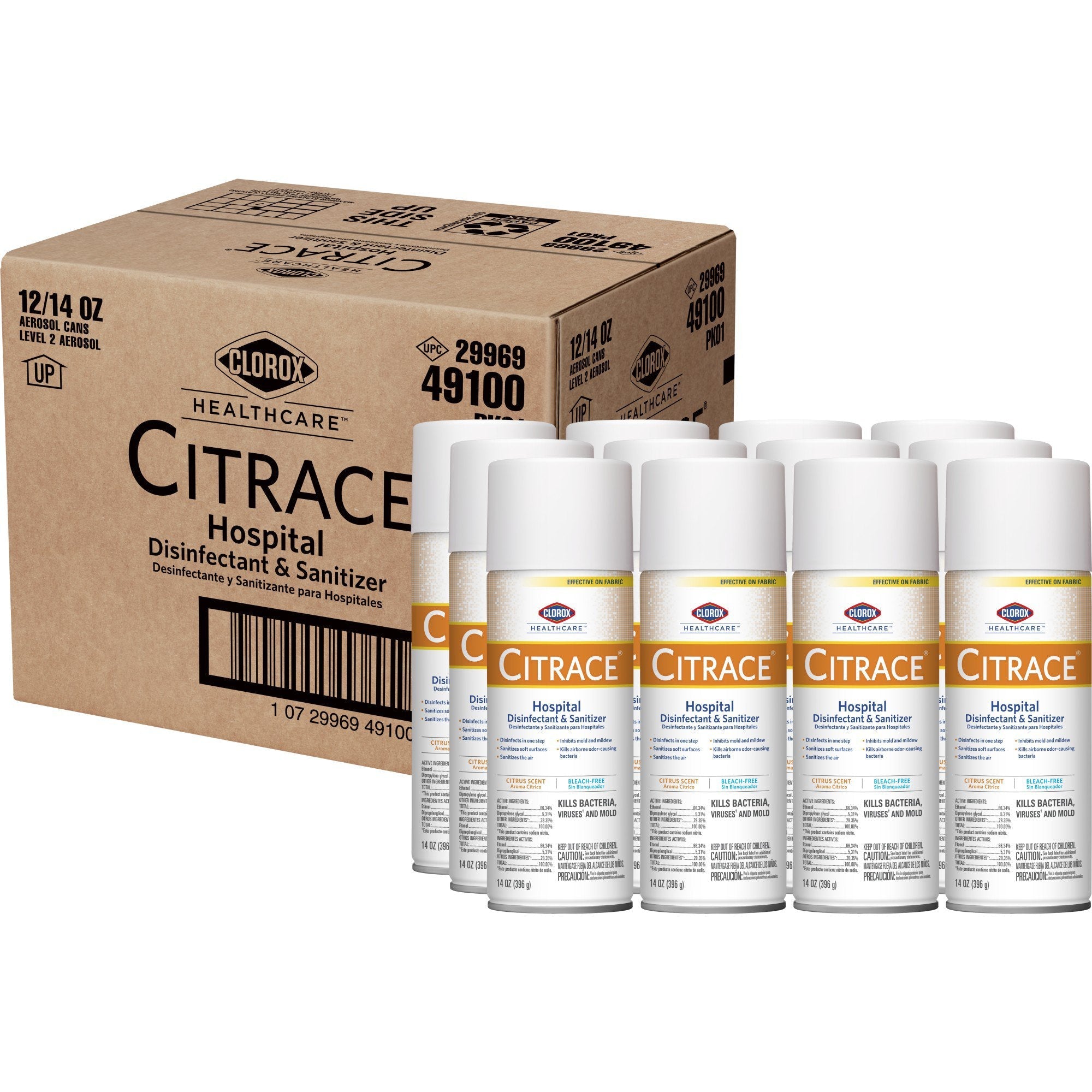 Clorox Healthcare Citrace Surface Disinfectant, Citrus Scent, 14 oz (1 Unit)