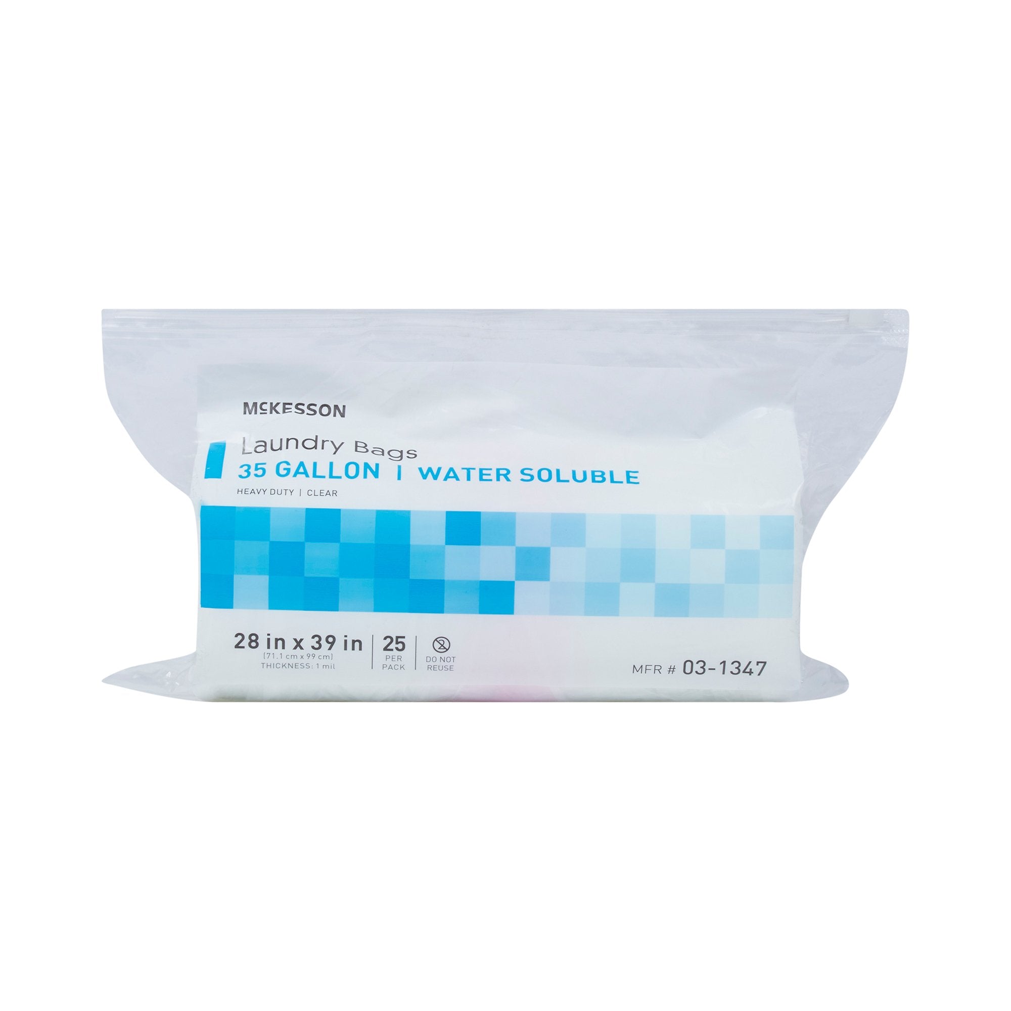 McKesson Water Soluble Laundry Bag, 30-35 gal Capacity (100 Units)