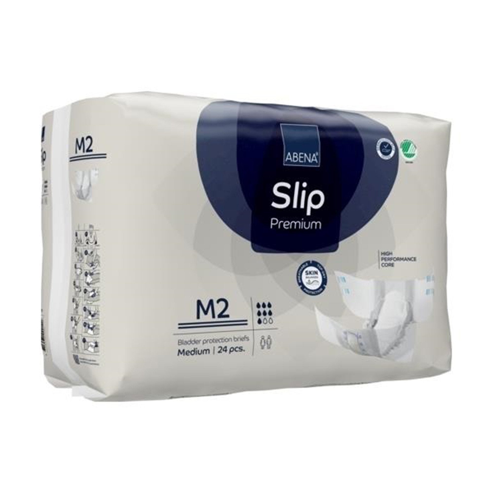 Abena® Slip Premium M2 Incontinence Brief, Medium (24 Units)